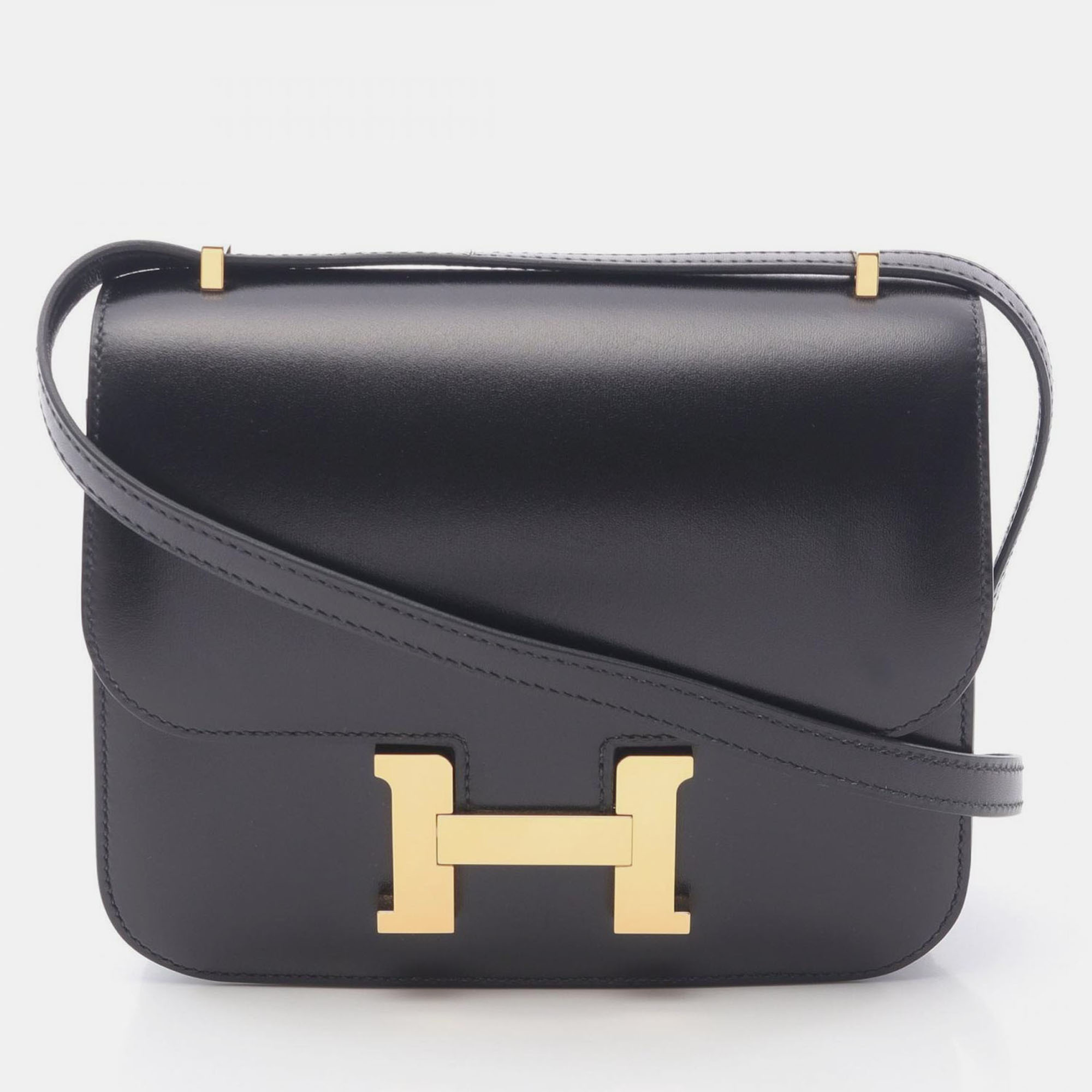 

Hermes Constance Mini Black Box Calf Leather Shoulder Bag