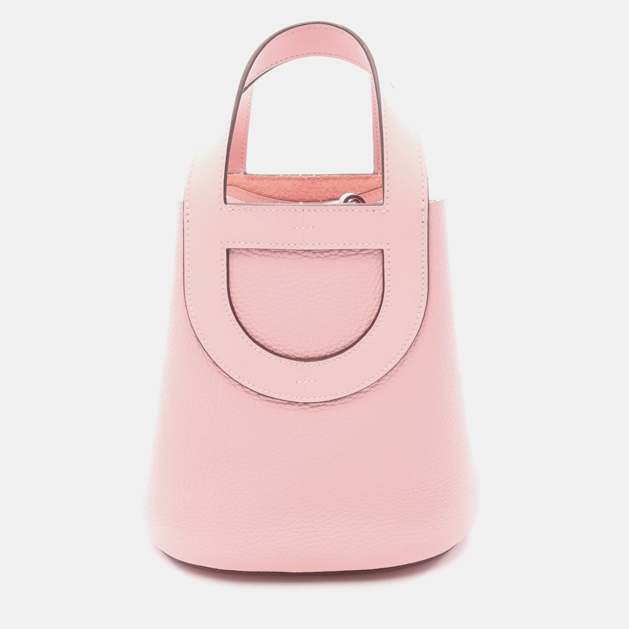 

Hermes In The Loop 18 Rose Sakura Taurillon Clemence Leather Handbag, Pink