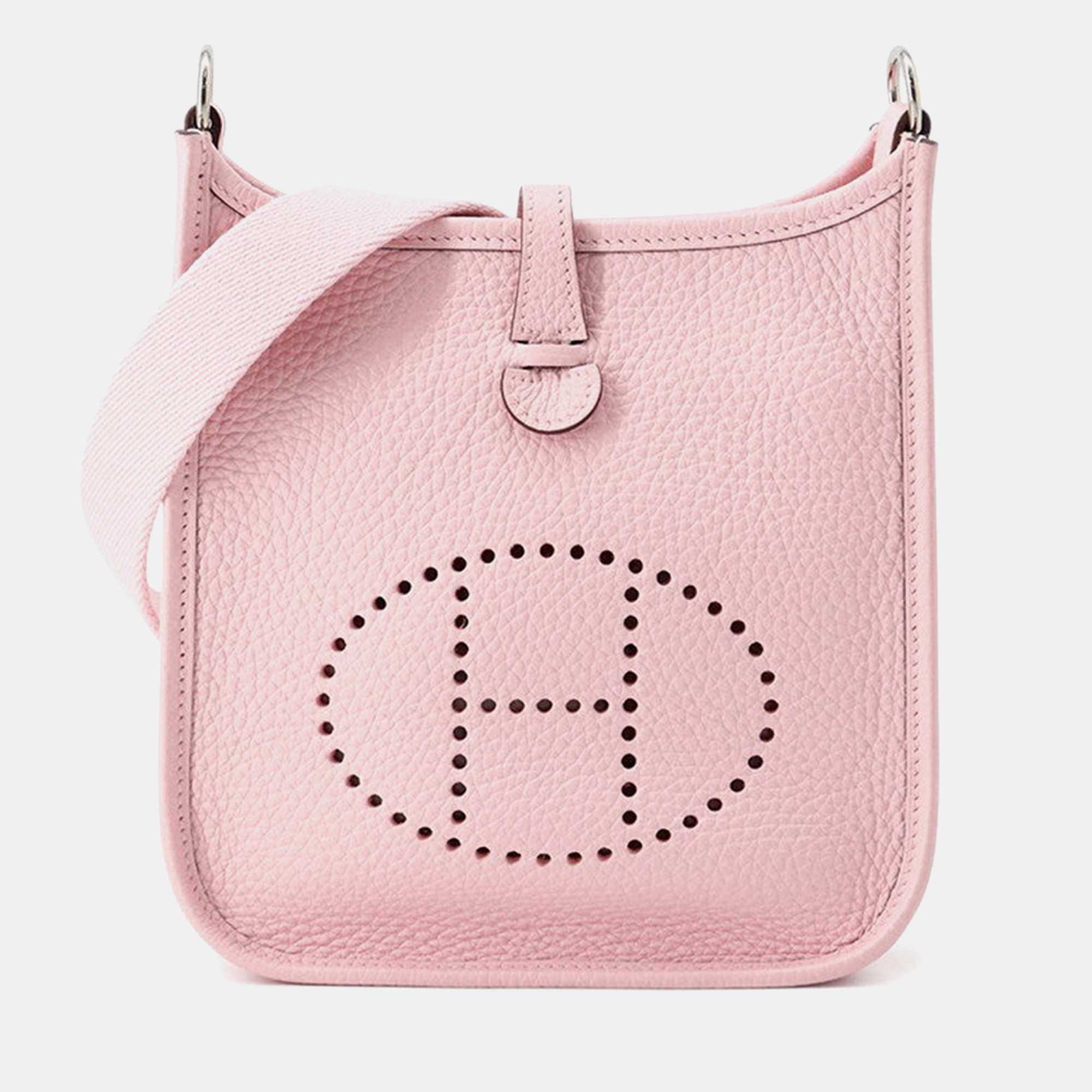 

Hermes Evelyne Long Rose Sakura Taurillon Clemence Size Tpm, Pink