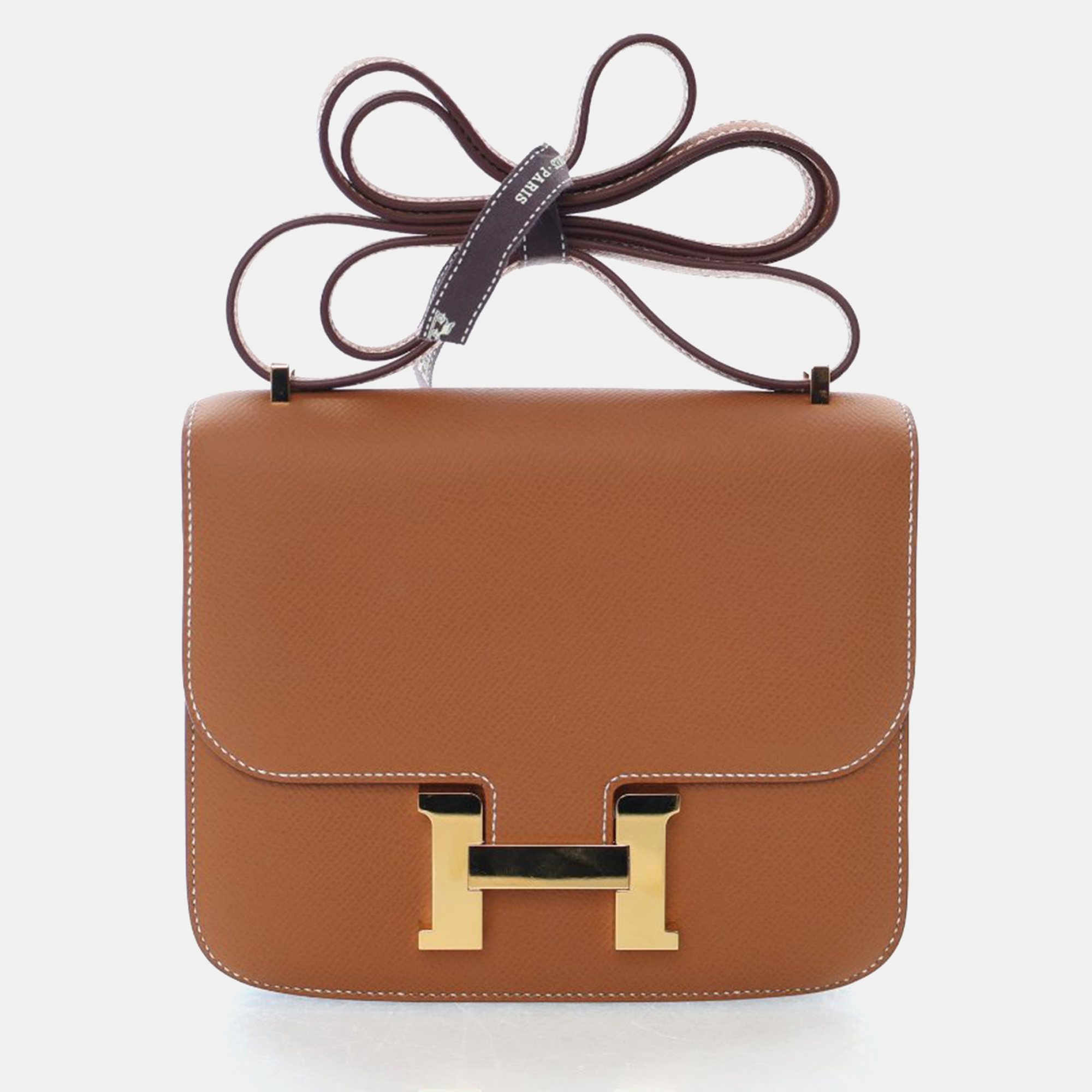 

Hermes Constance NM 18 Gold Epsom Bag, Brown