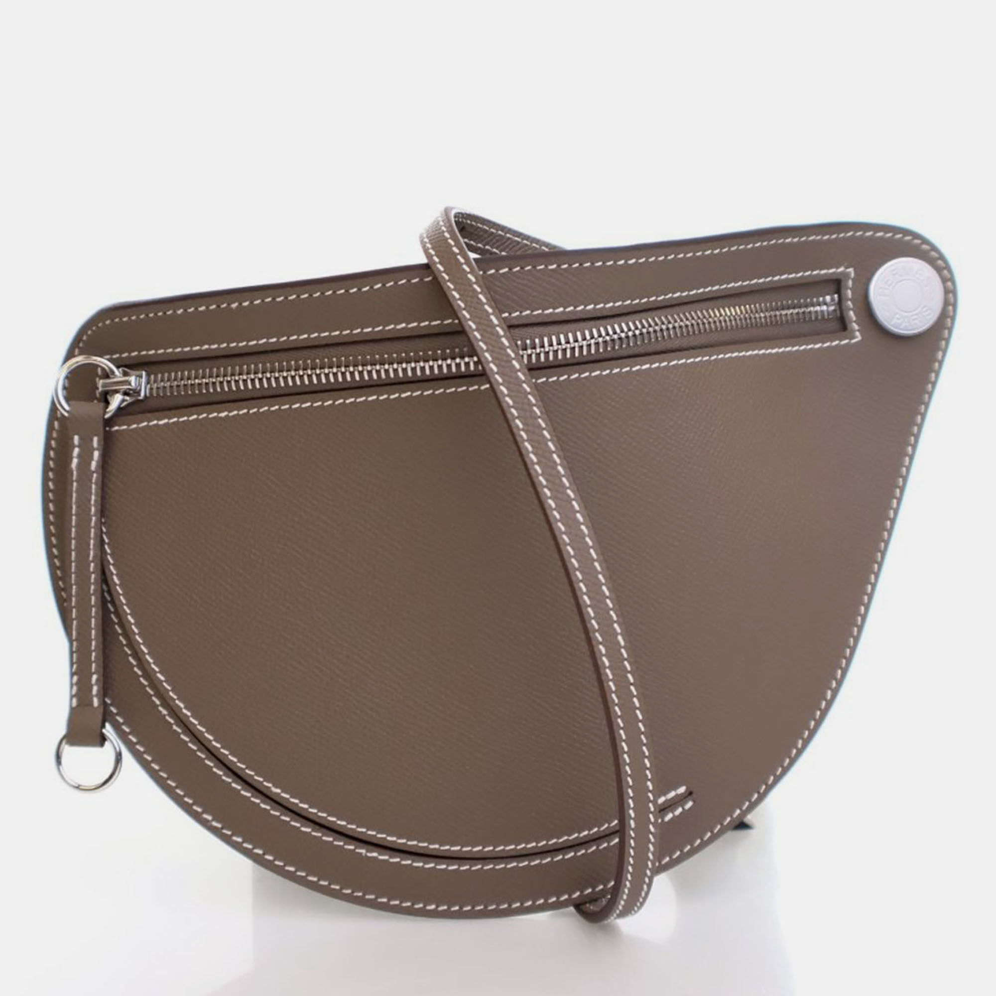 

Hermes Etoupe Epsom Petite Course Bag, Brown