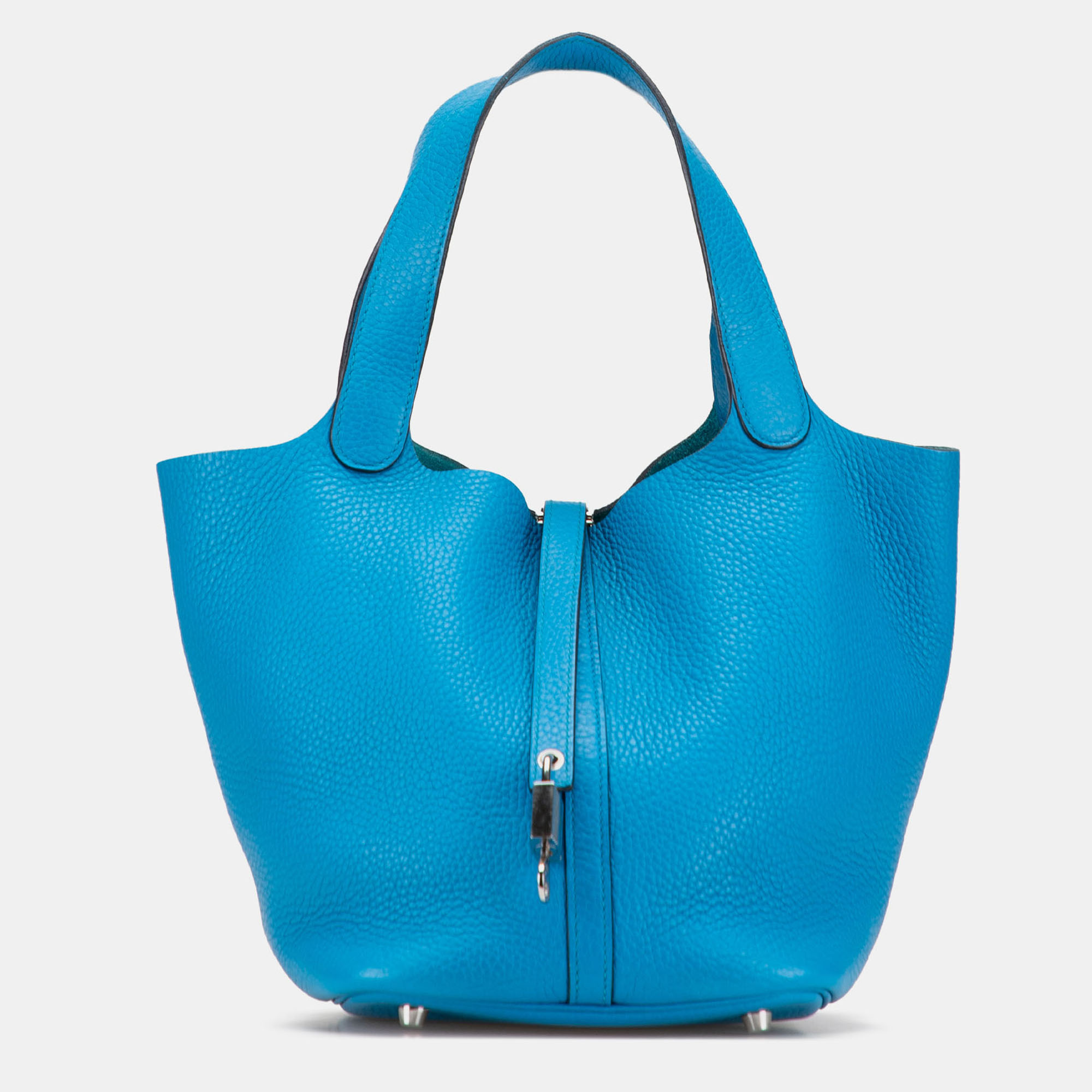 

Hermes Picotin Lock 18 Blue Clemence Bag