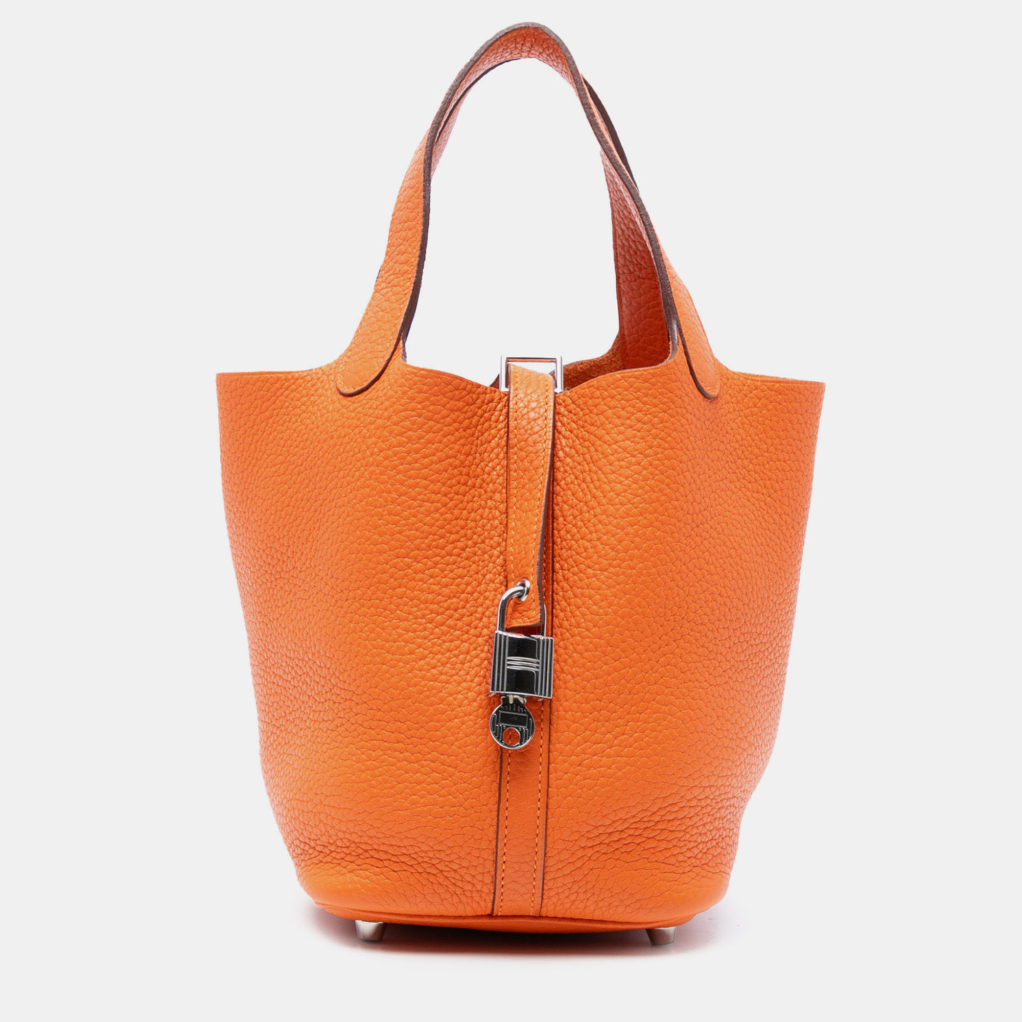 

Hermes Picotin Lock 18 Orange Clemence Bag