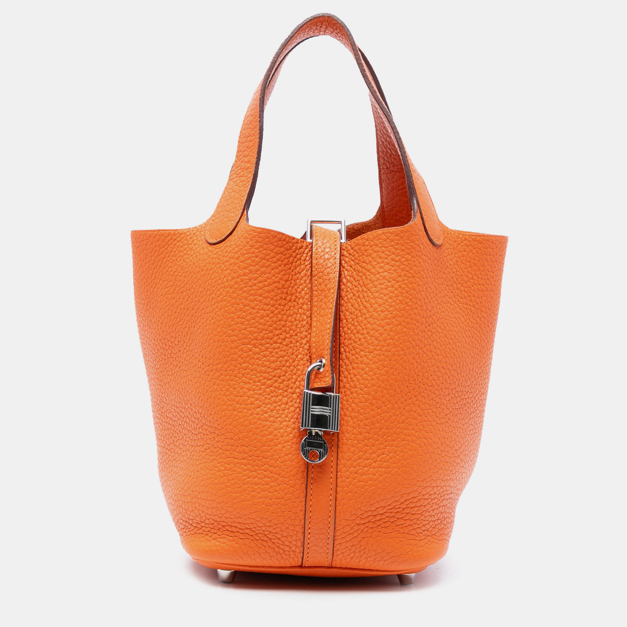 

Hermes Picotin Lock 18 Orange Clemence Bag