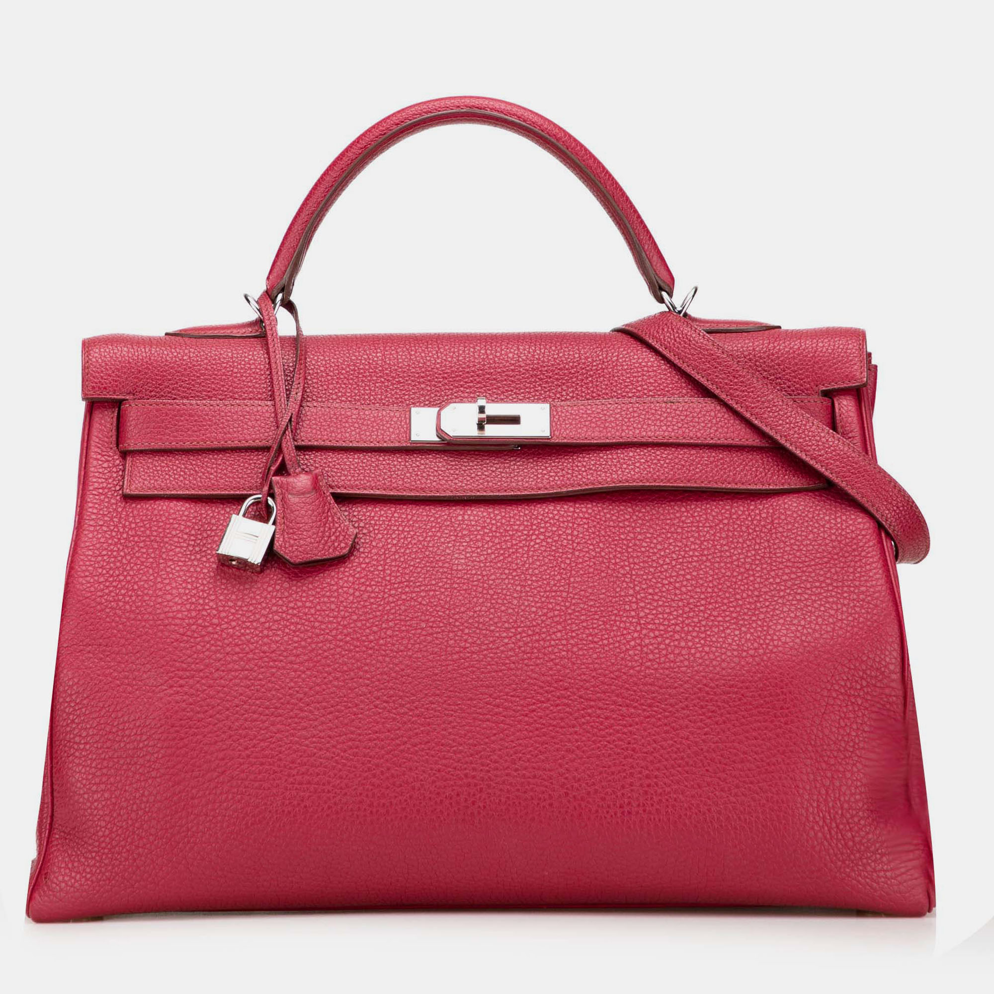 

Hermes Rubis Togo Kelly II Retourne 40, Red