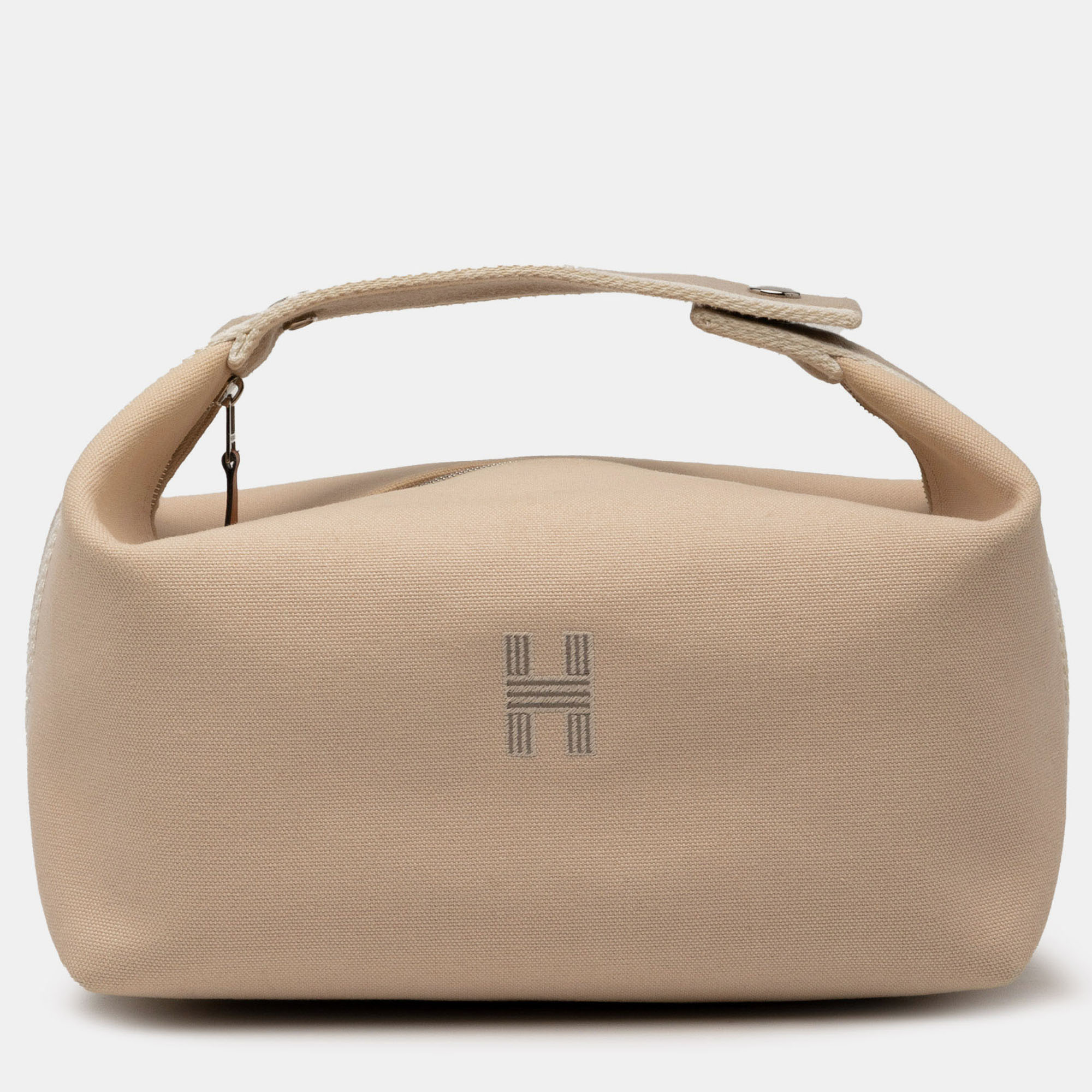 

Hermes Brown Small Toile Bride A Brac Case