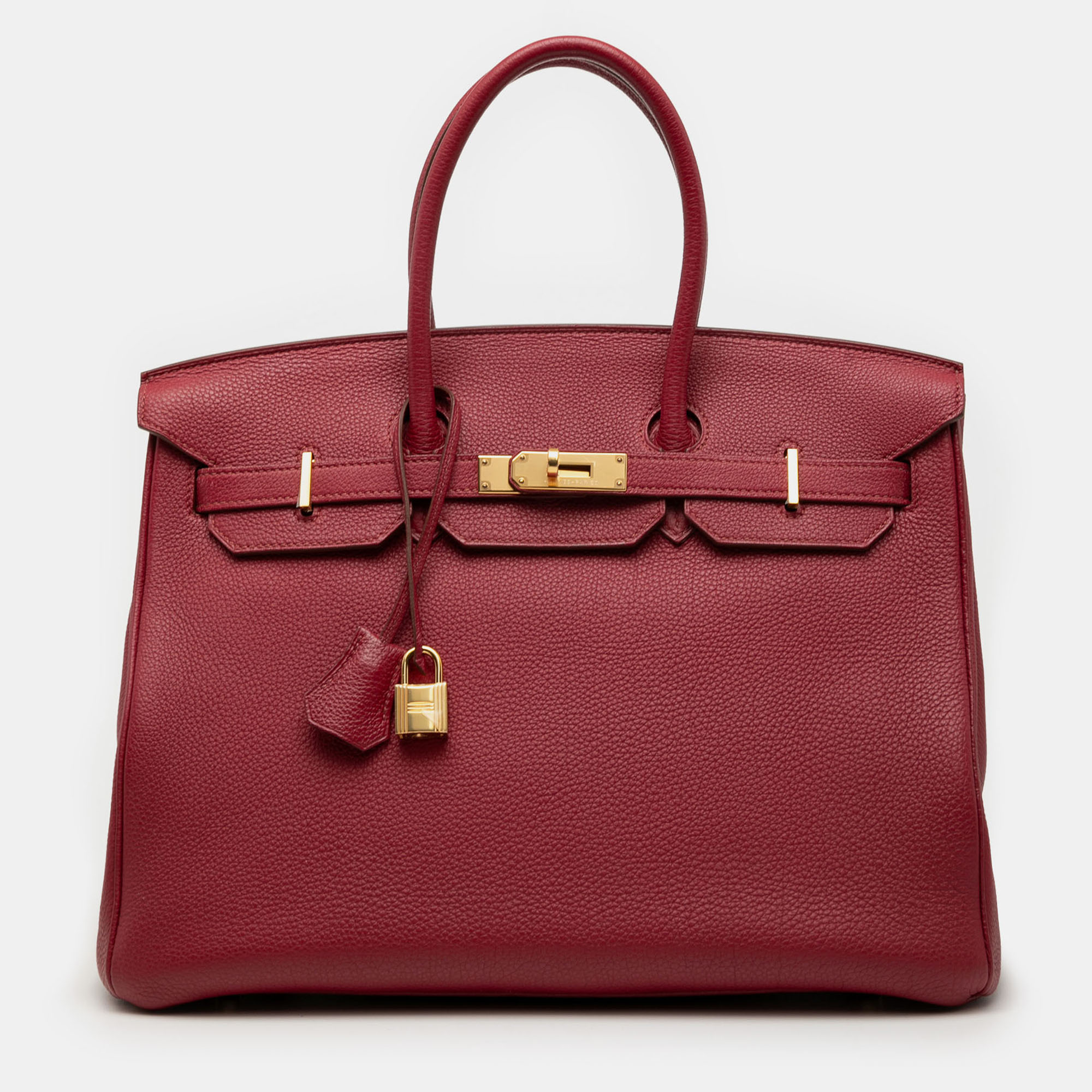 

Hermes Red Togo Birkin Retourne 35