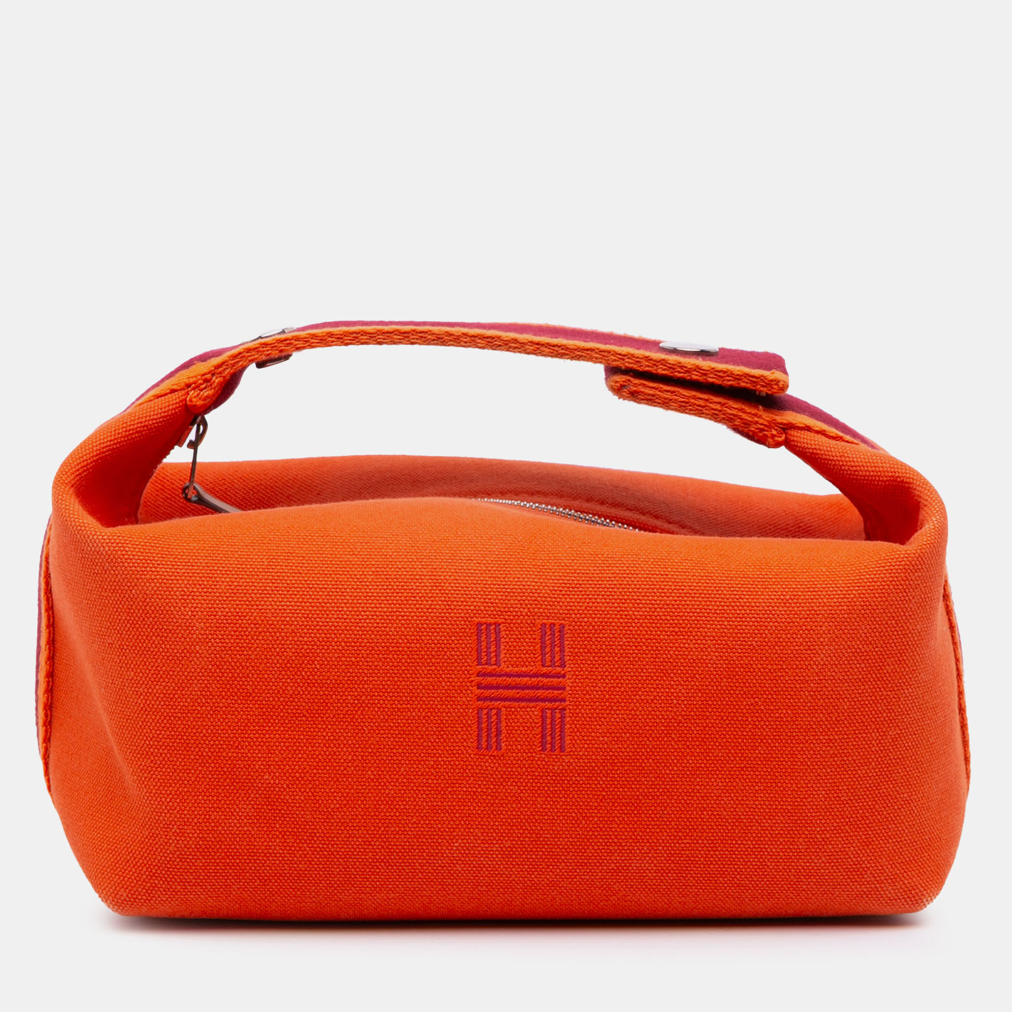 

Hermes Orange Red Small Toile Bride A Brac Case