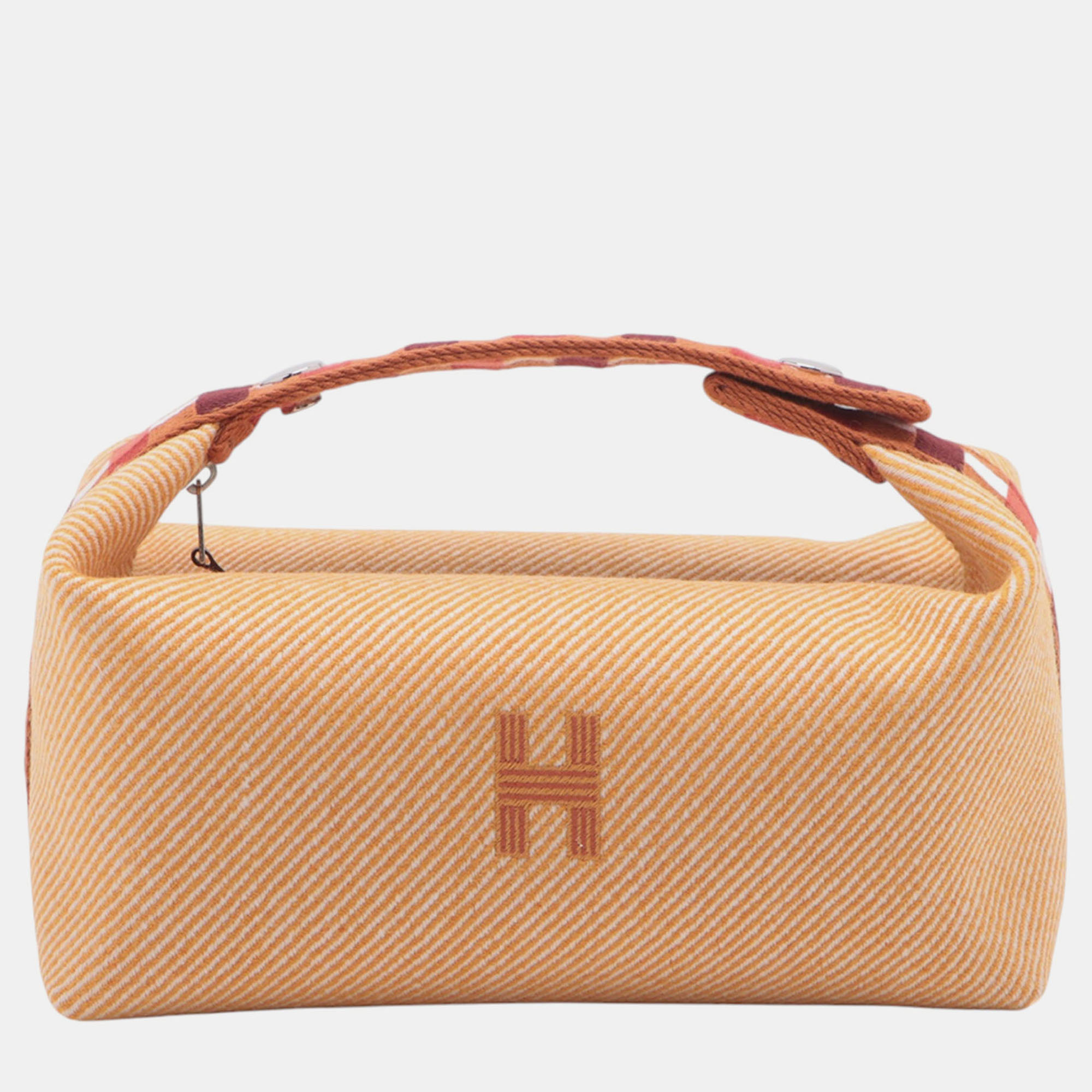 

Hermes Orange Small Wool Bride a Brac Au Carre Case