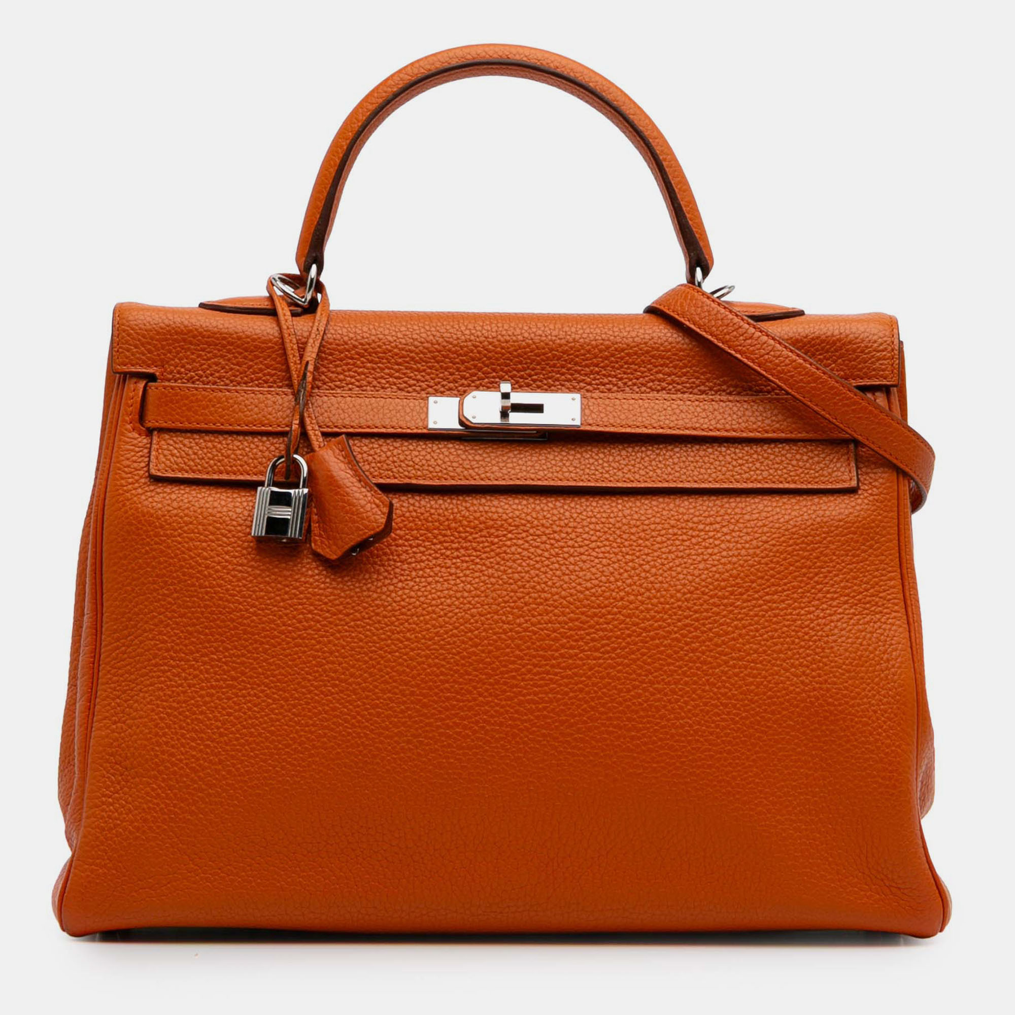 

Hermes Orange Togo Kelly II Retourne 35