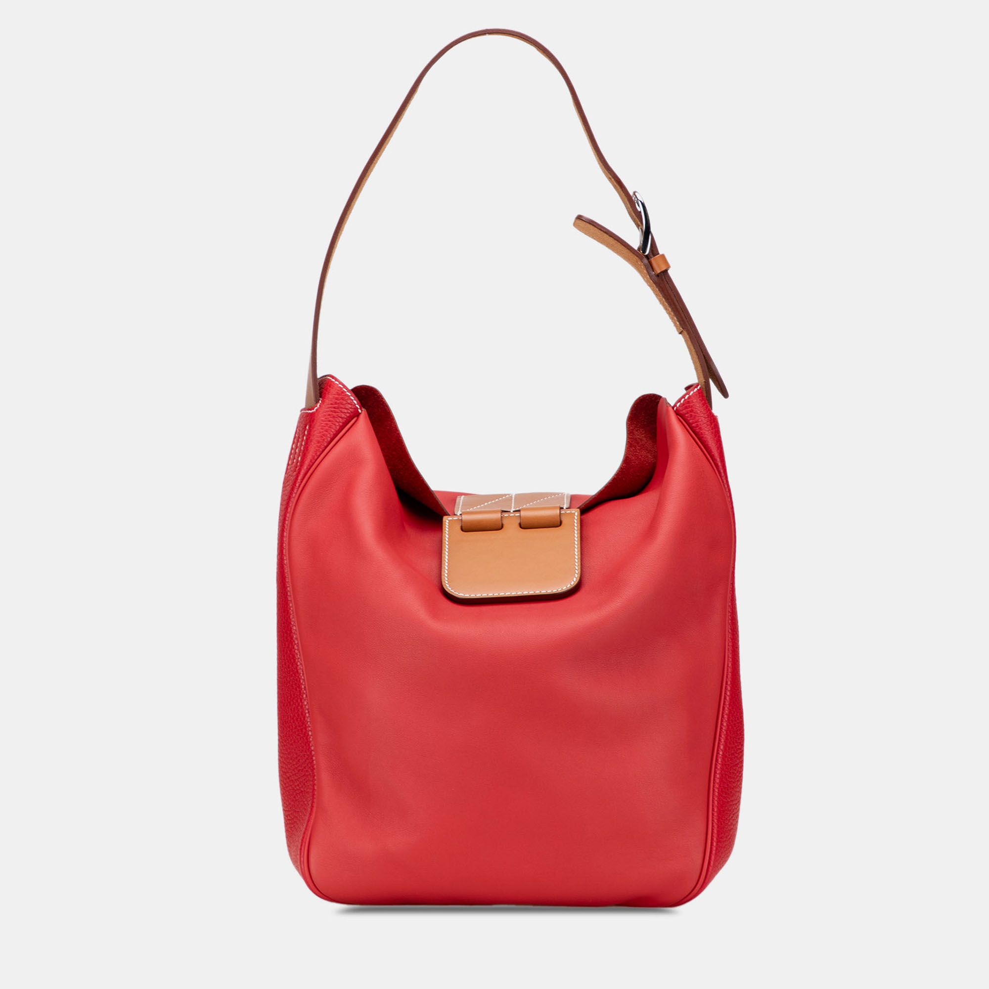 

Hermes Red Taurillon Clemence and Swift Virevolte 24