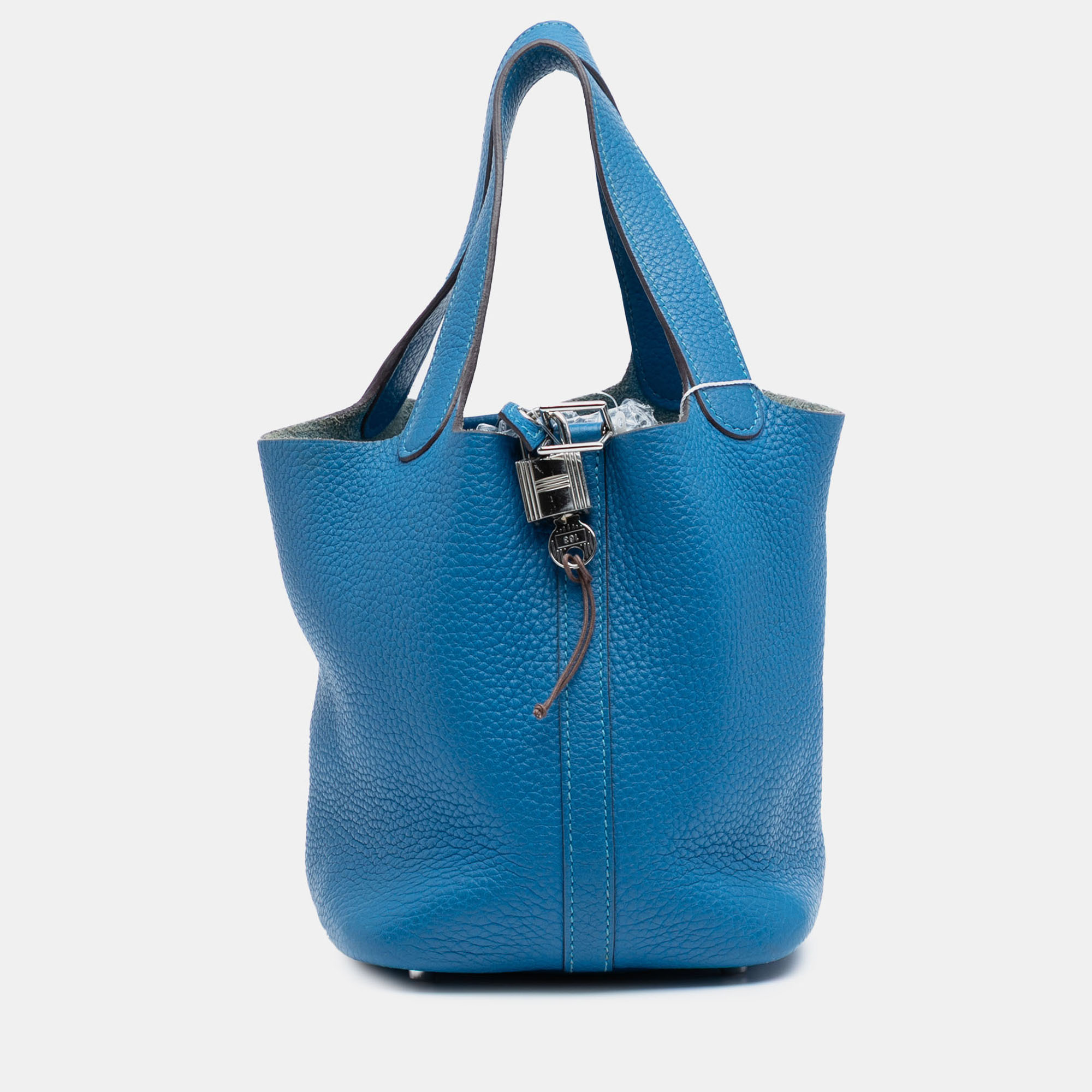 

Hermes Blue Clemence Picotin Lock 18