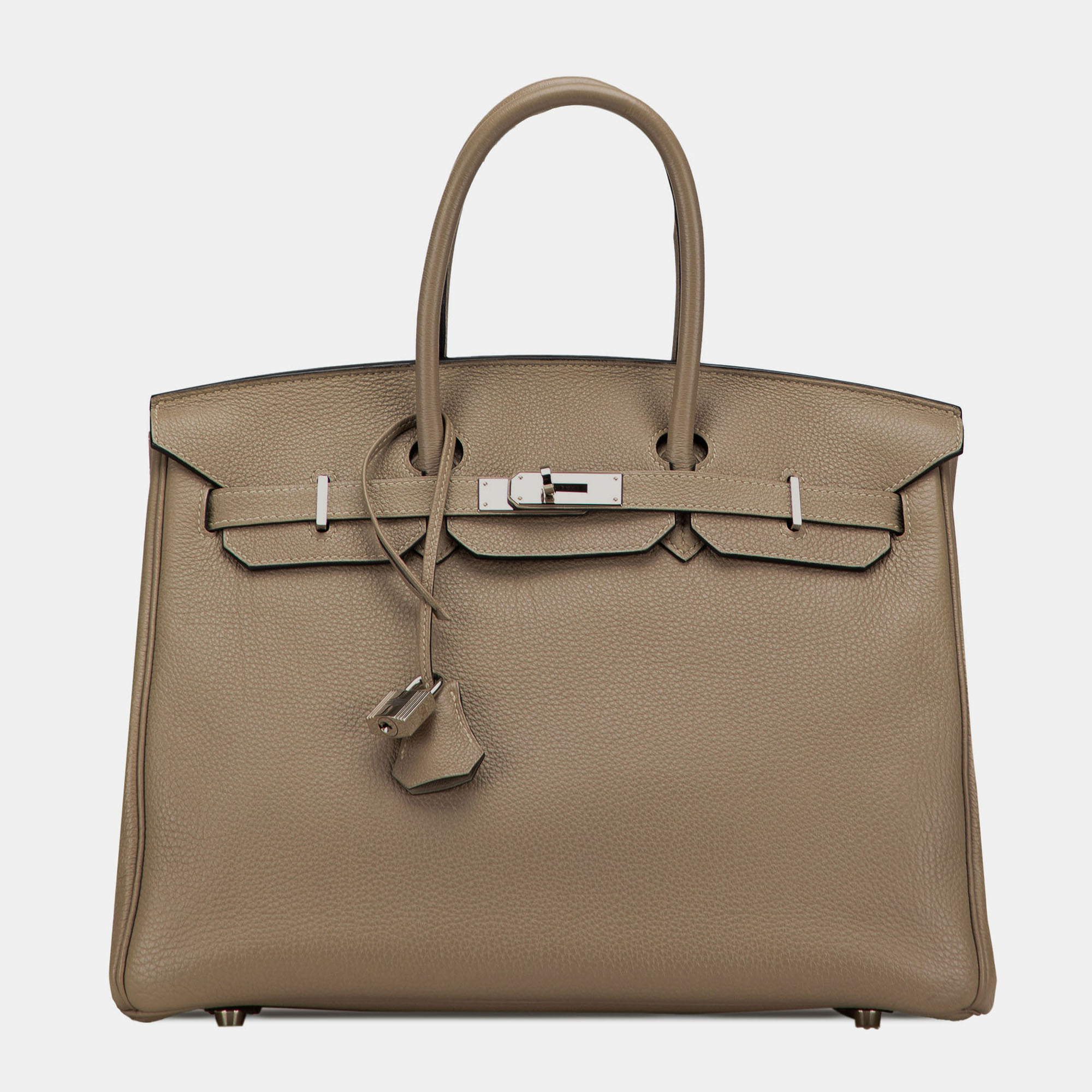 

Hermes Gris Tourterelle Togo Birkin Retourne 35, Grey