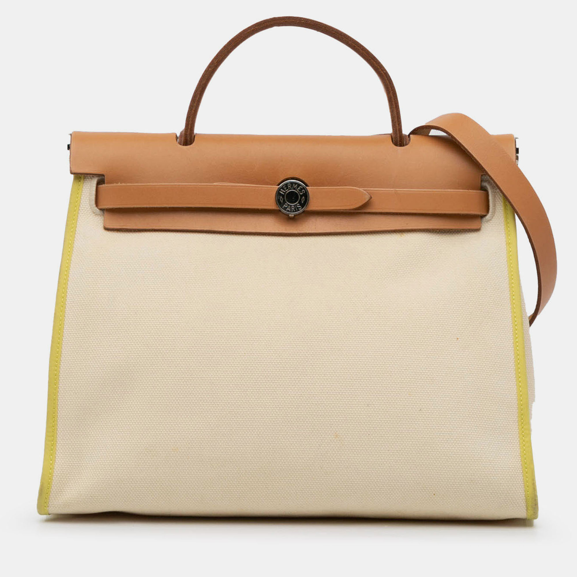 

Hermes Herbag Zip 31 Brown Toile Bag