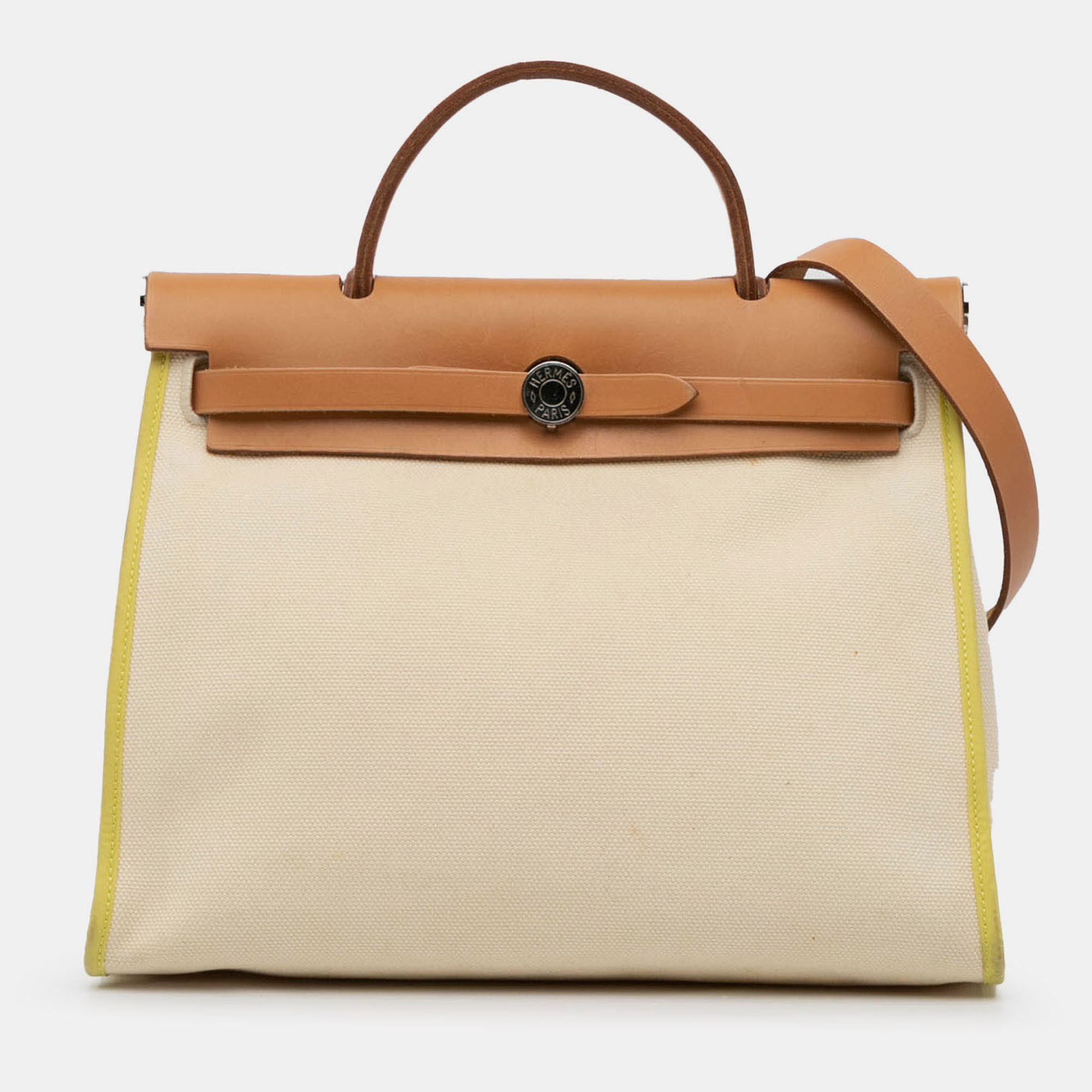 

Hermes Herbag Zip 31 Brown Toile Bag