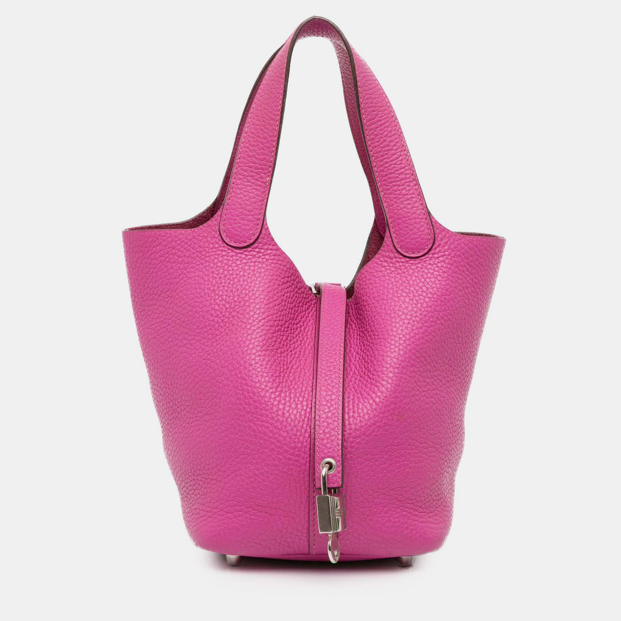 

Hermes Pink Clemence Picotin Lock 18