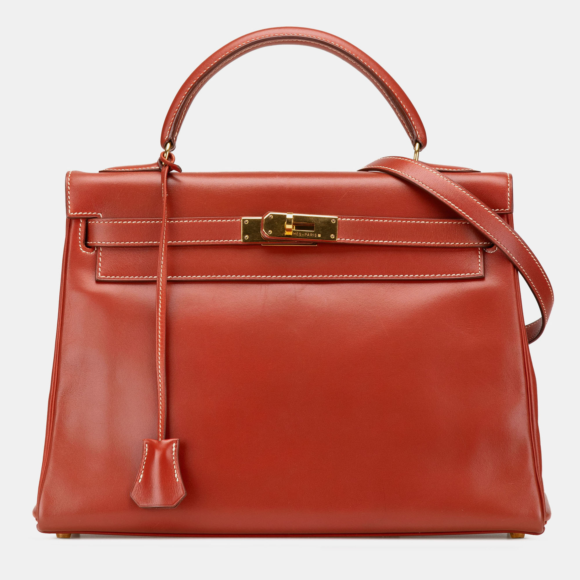 

Hermes Red Box Calf Kelly Retourne 32