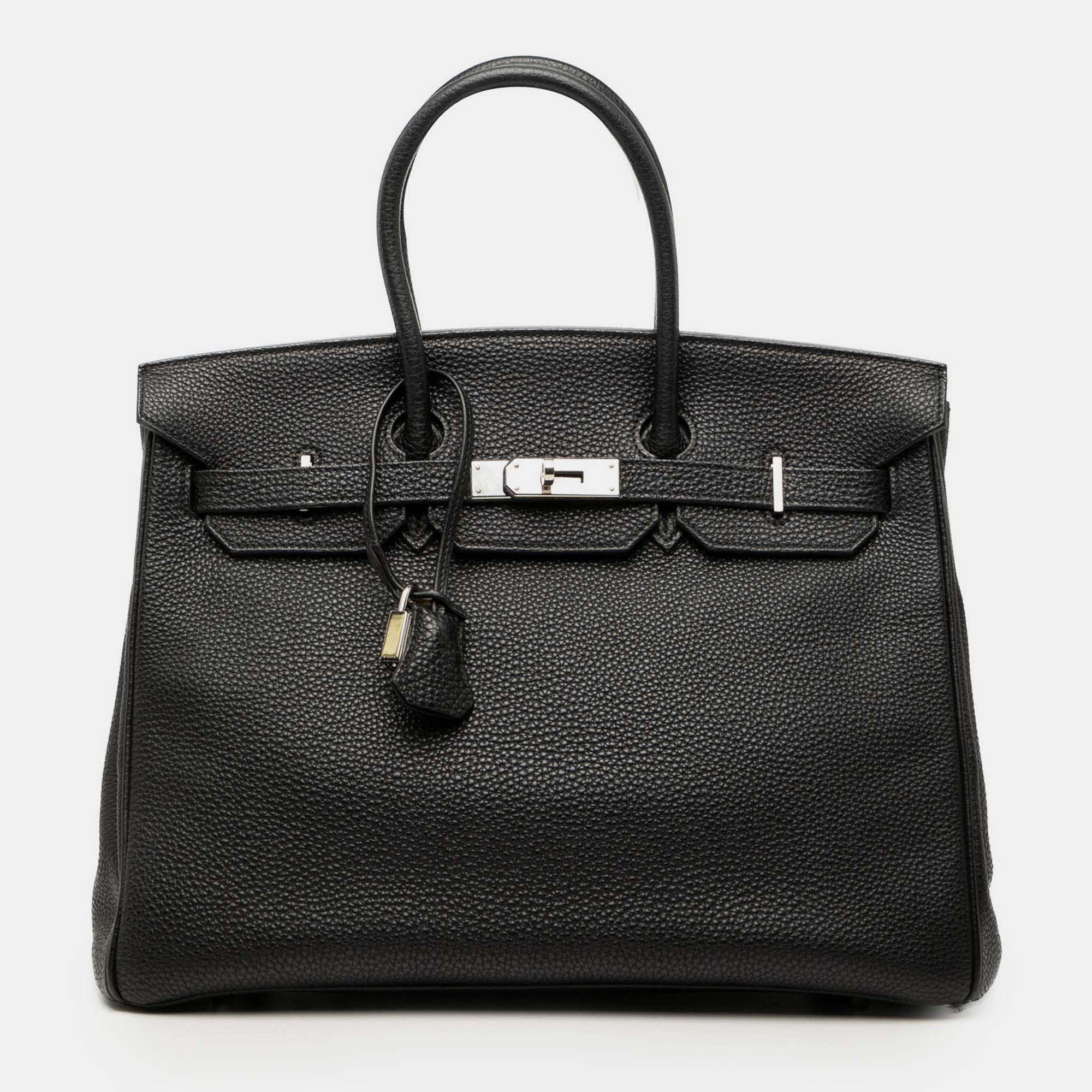 

Hermes Black Togo Birkin Retourne 35