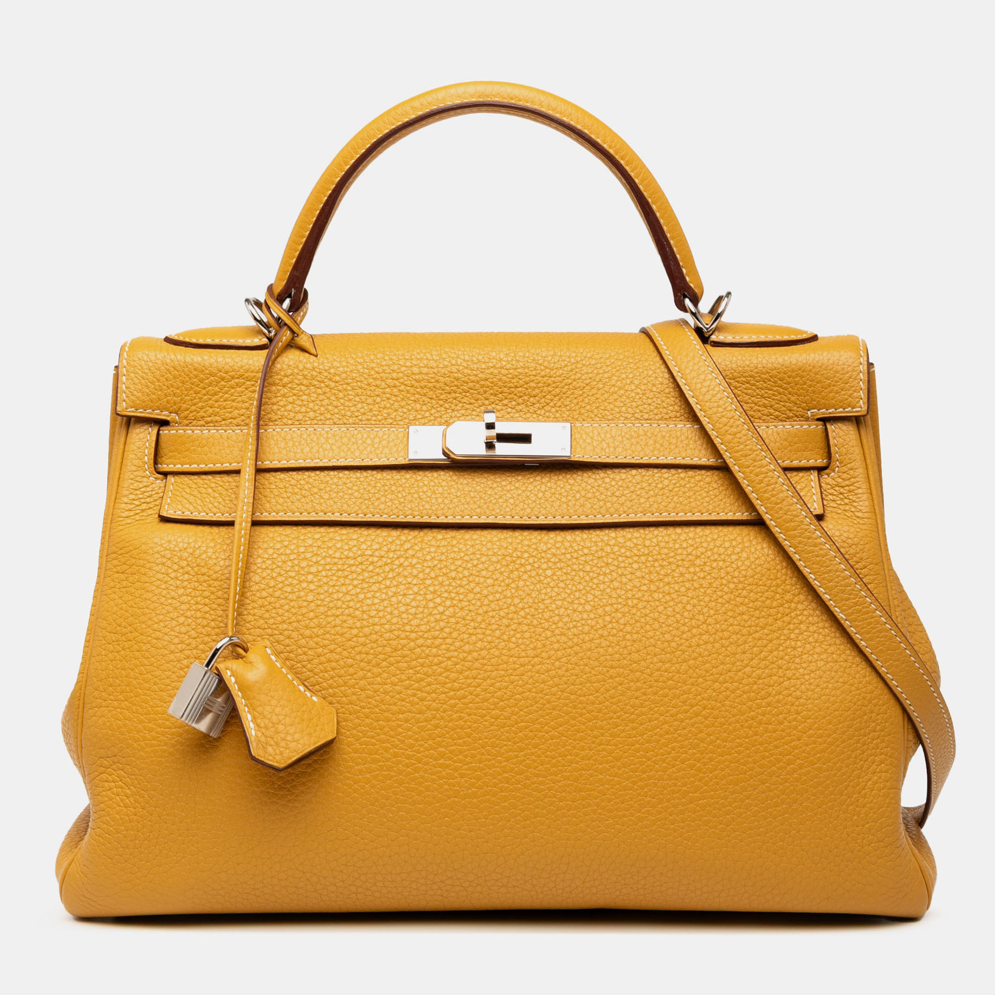 

Hermes Yellow Clemence Kelly II Retourne 32