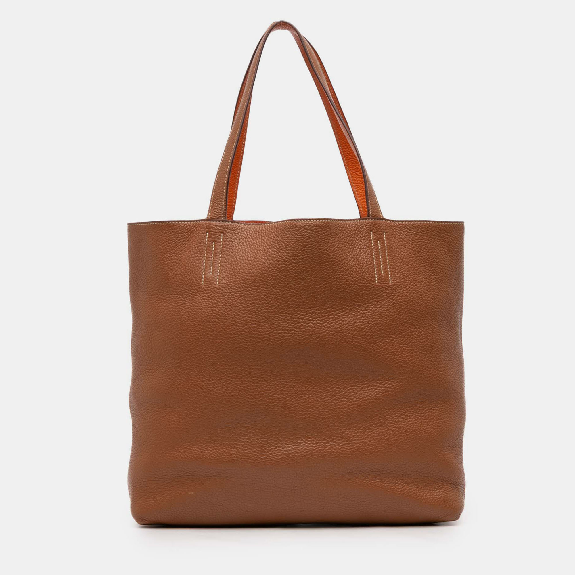 

Hermes Gold, Orange Clemence Double Sens 36, Brown