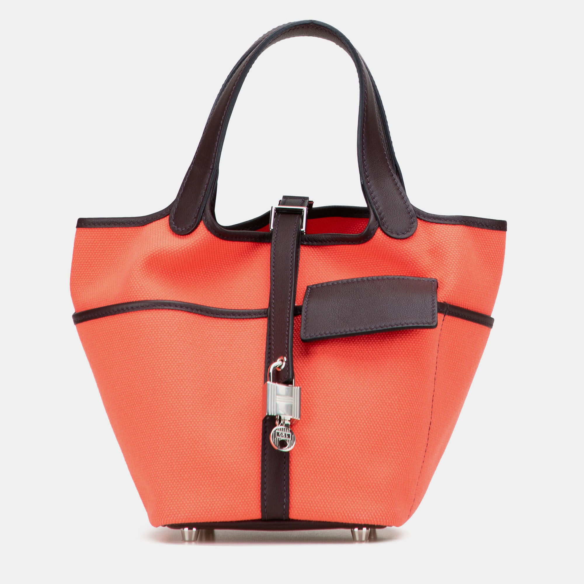 

Hermes Rose Texas, Rouge Sellier Toile Goeland and Swift Cargo Picotin Lock 18, Pink