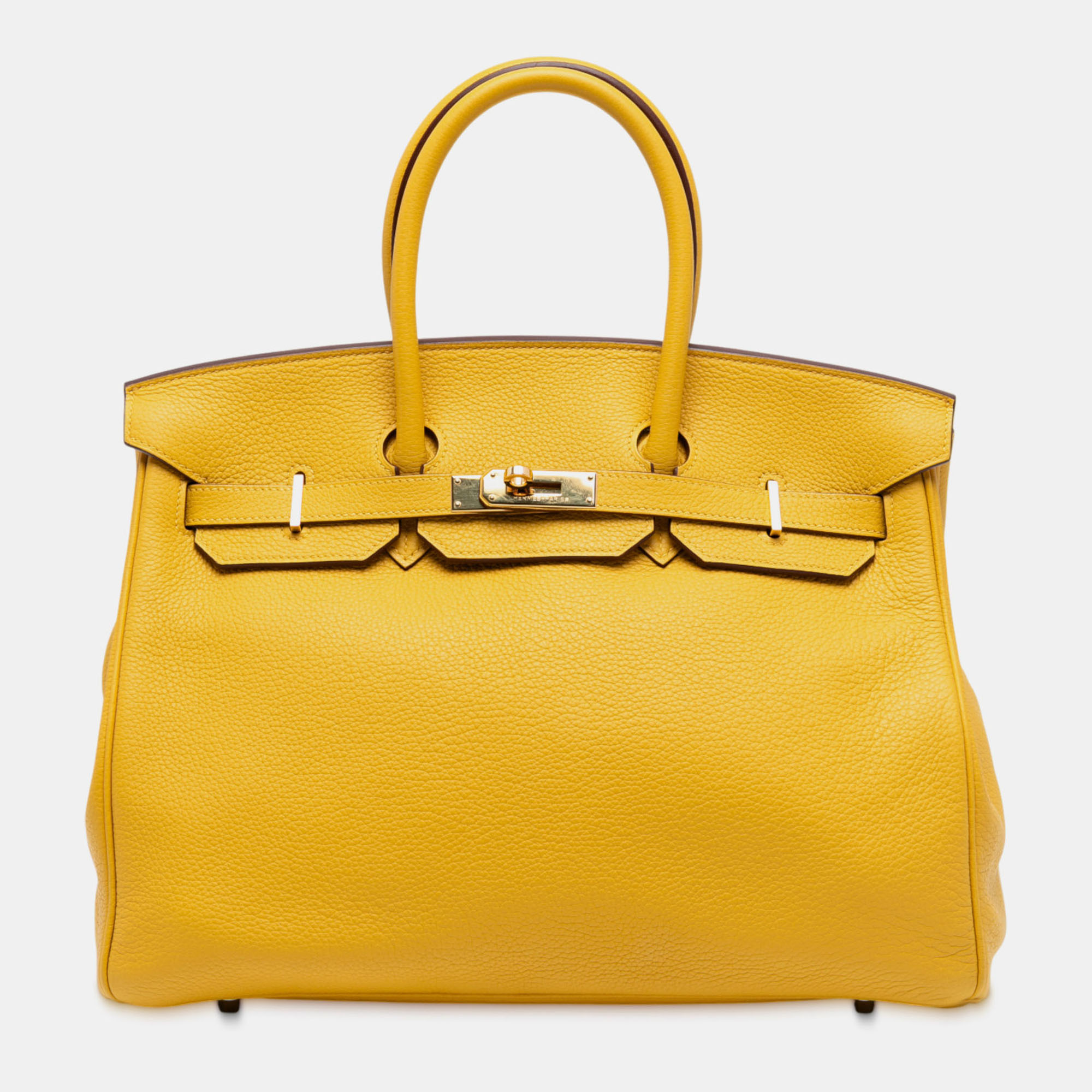 

Hermes Yellow Togo Birkin Retourne 35