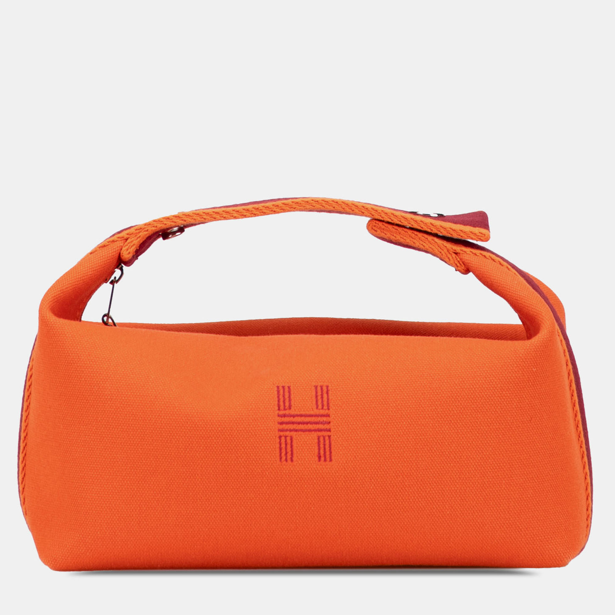 

Hermes Orange Red Small Toile Bride A Brac Case