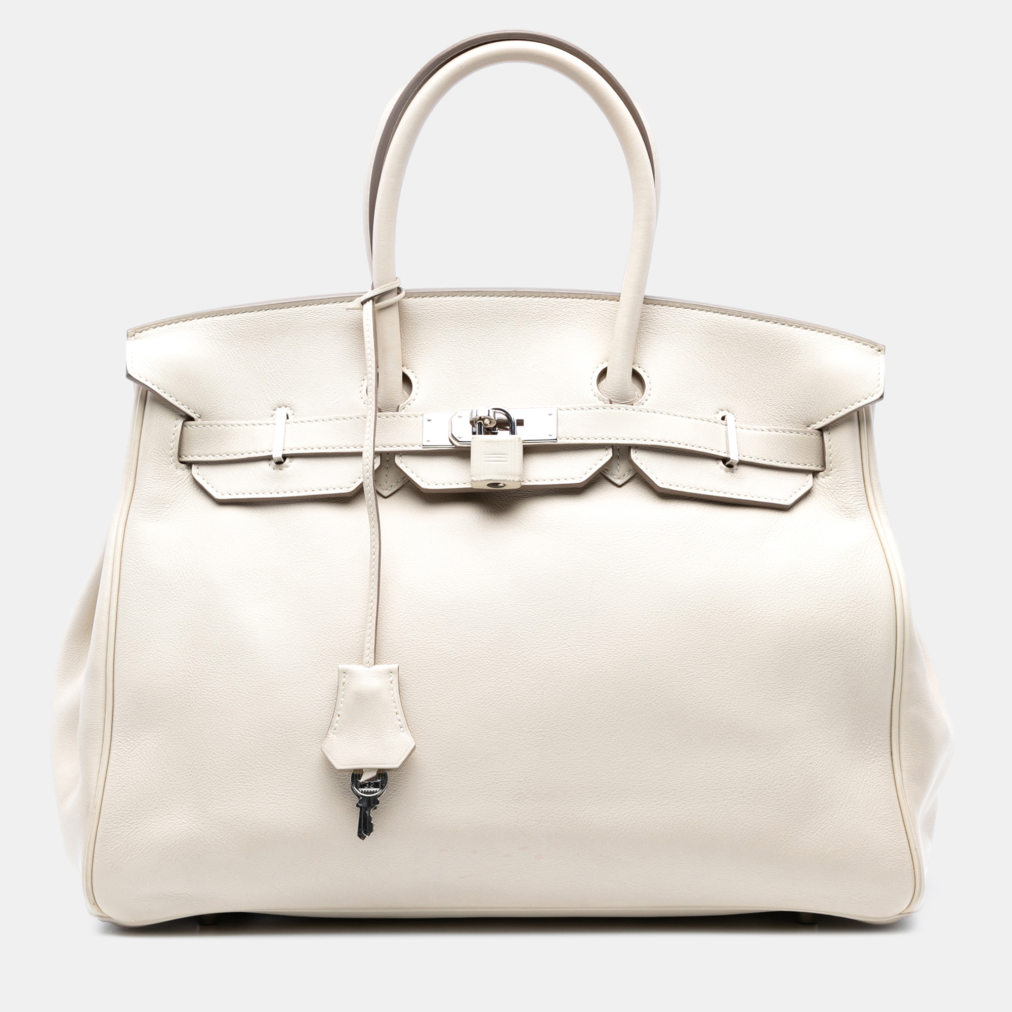 

Hermes Beton Swift Birkin Retourne 35, White