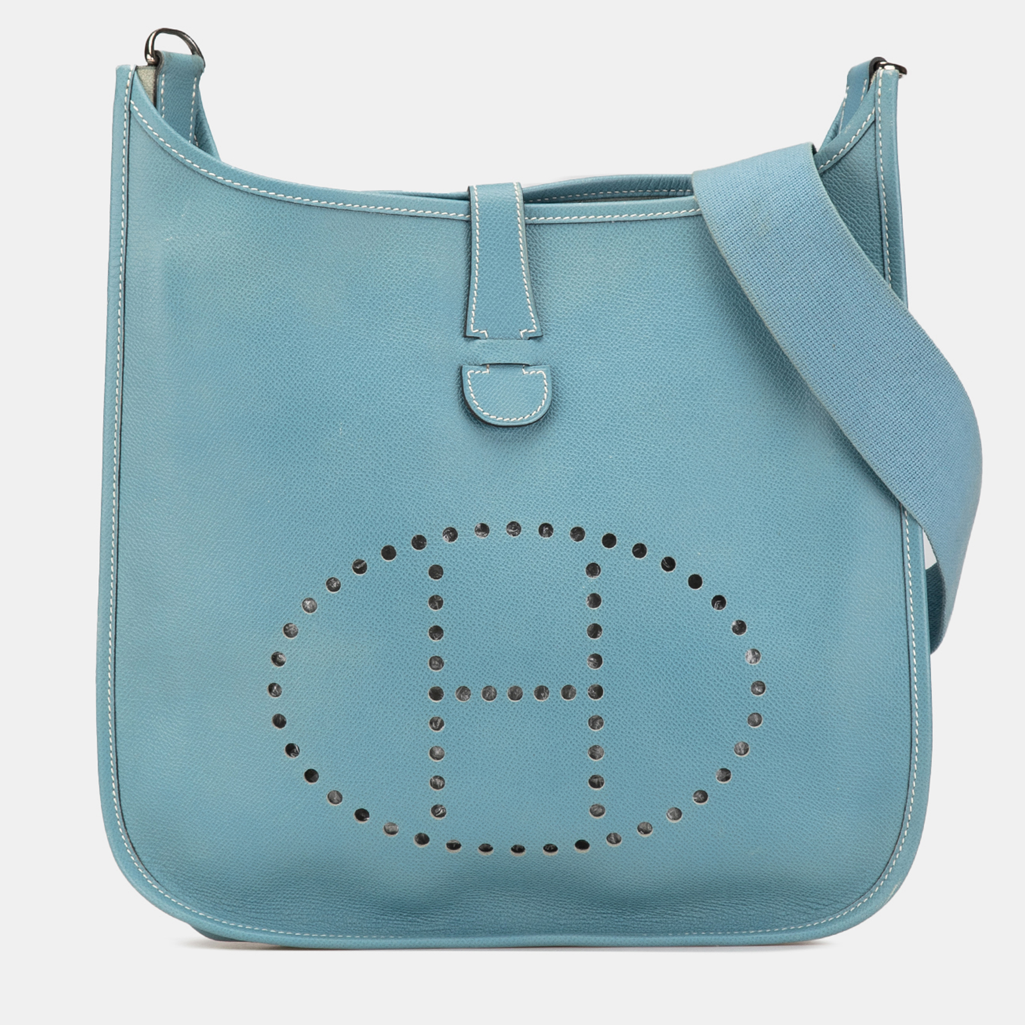 

Hermes Blue Clemence Evelyne II PM