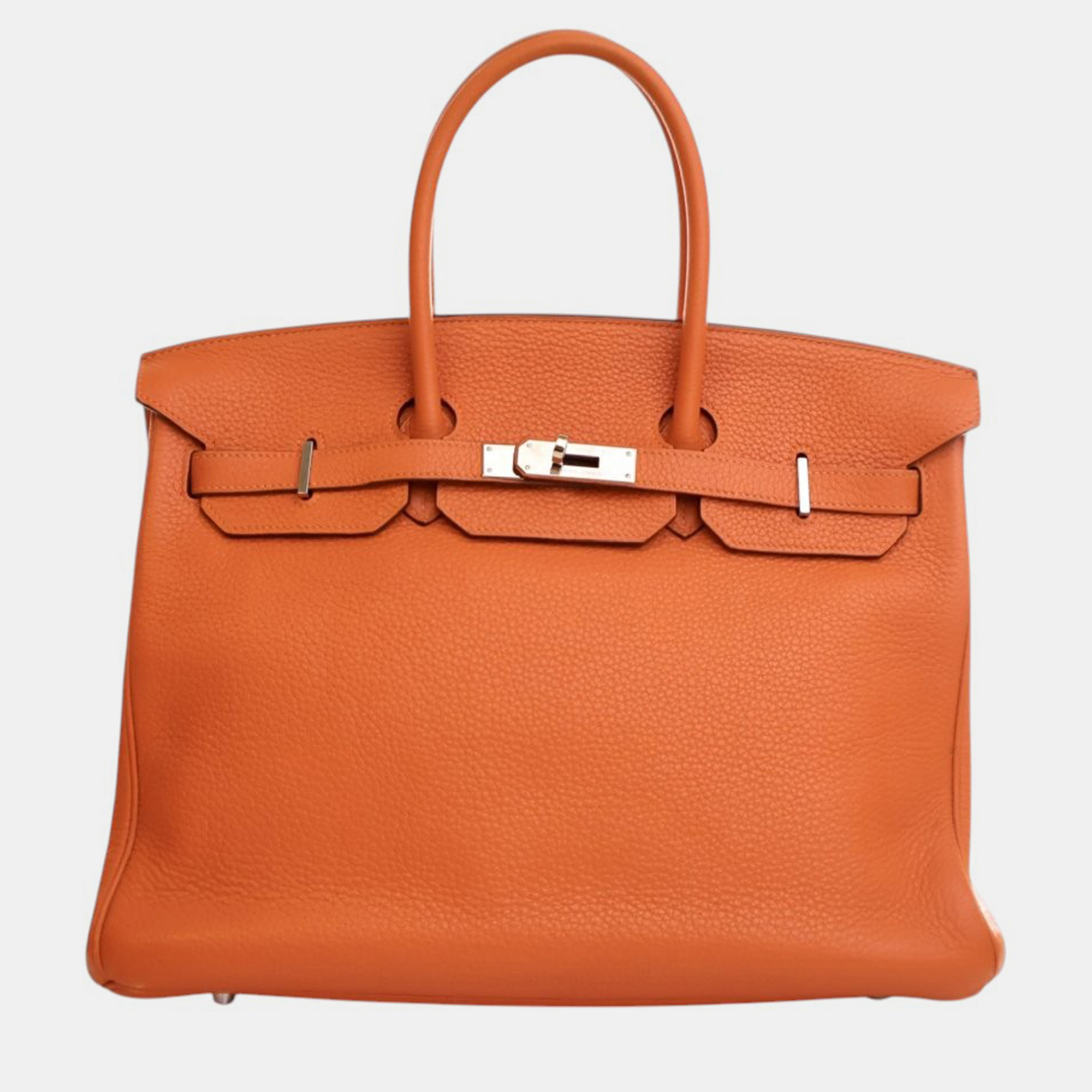 

Hermes Orange Togo Birkin Retourne 35