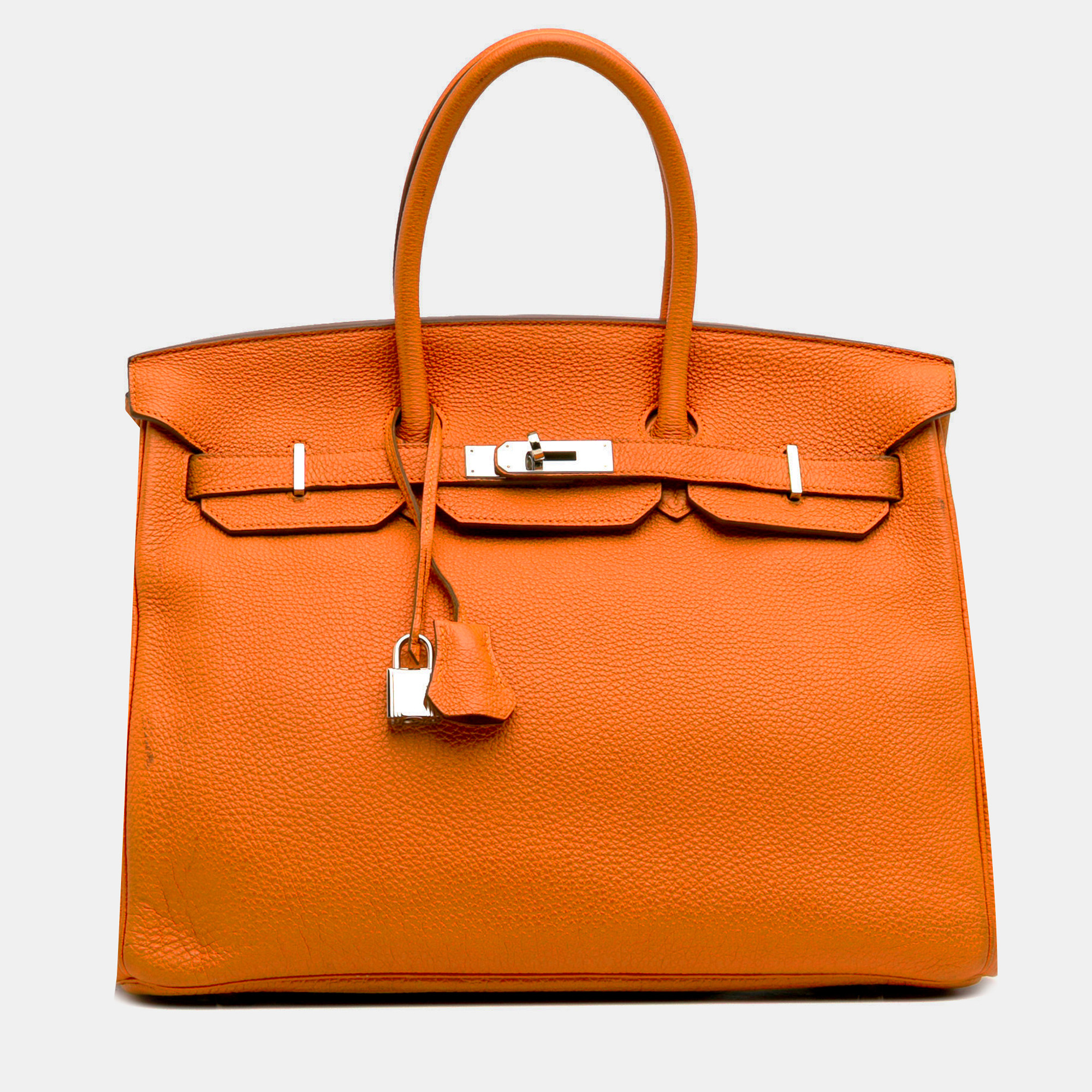 

Hermes Orange Togo Birkin Retourne 35