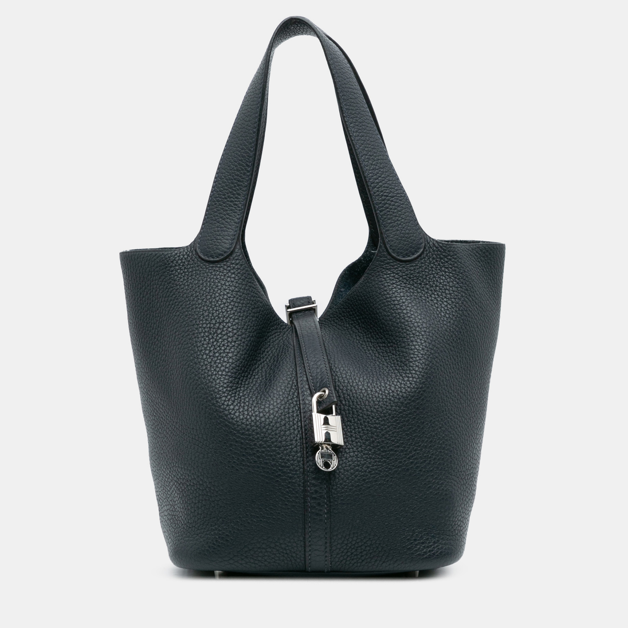 

Hermes Blue Clemence Picotin Lock 22