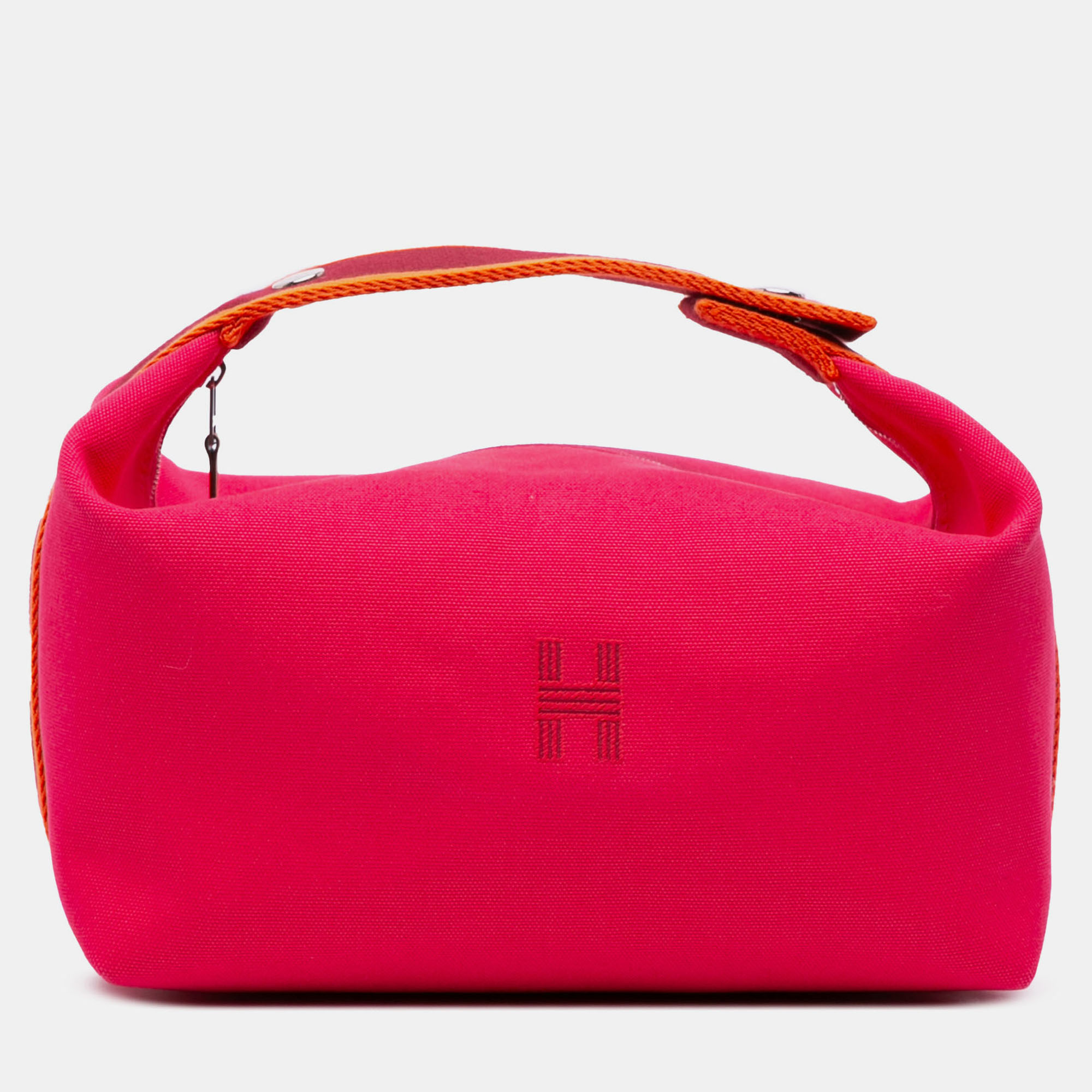 

Hermes Pink Red Large Toile Bride A Brac Case