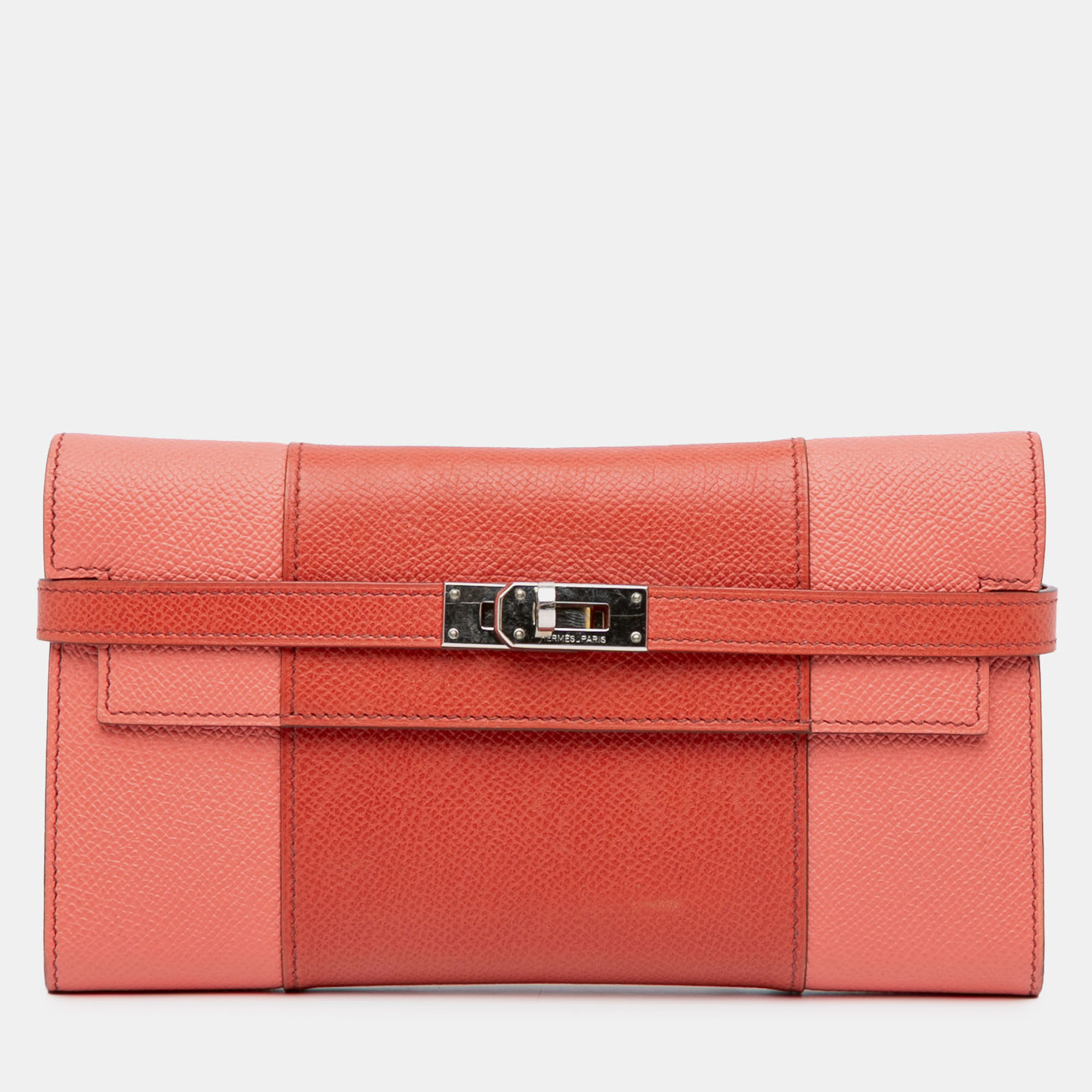 

Hermes Orange Epsom Flag Kelly Longue Wallet