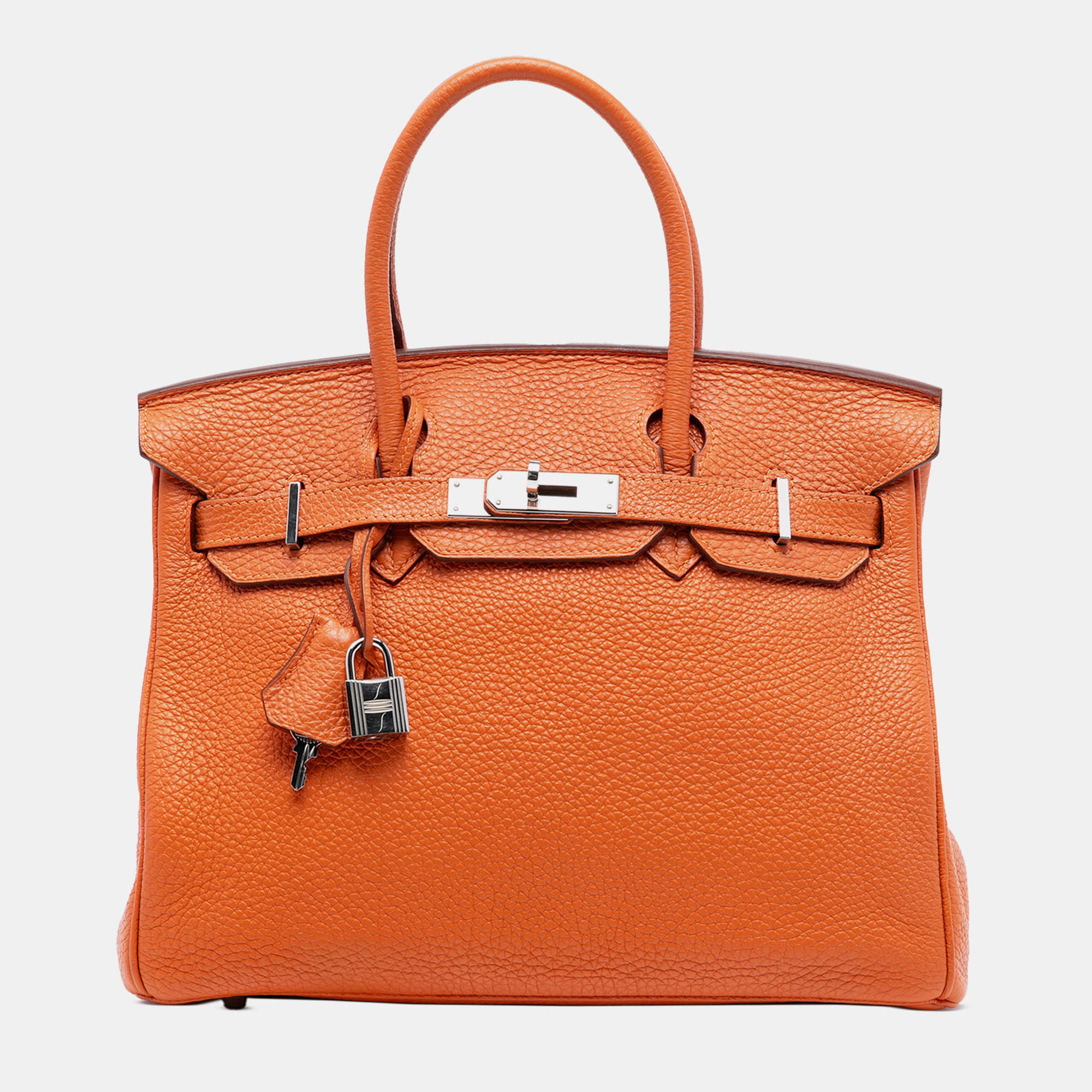 

Hermes Orange Togo Birkin Retourne 30