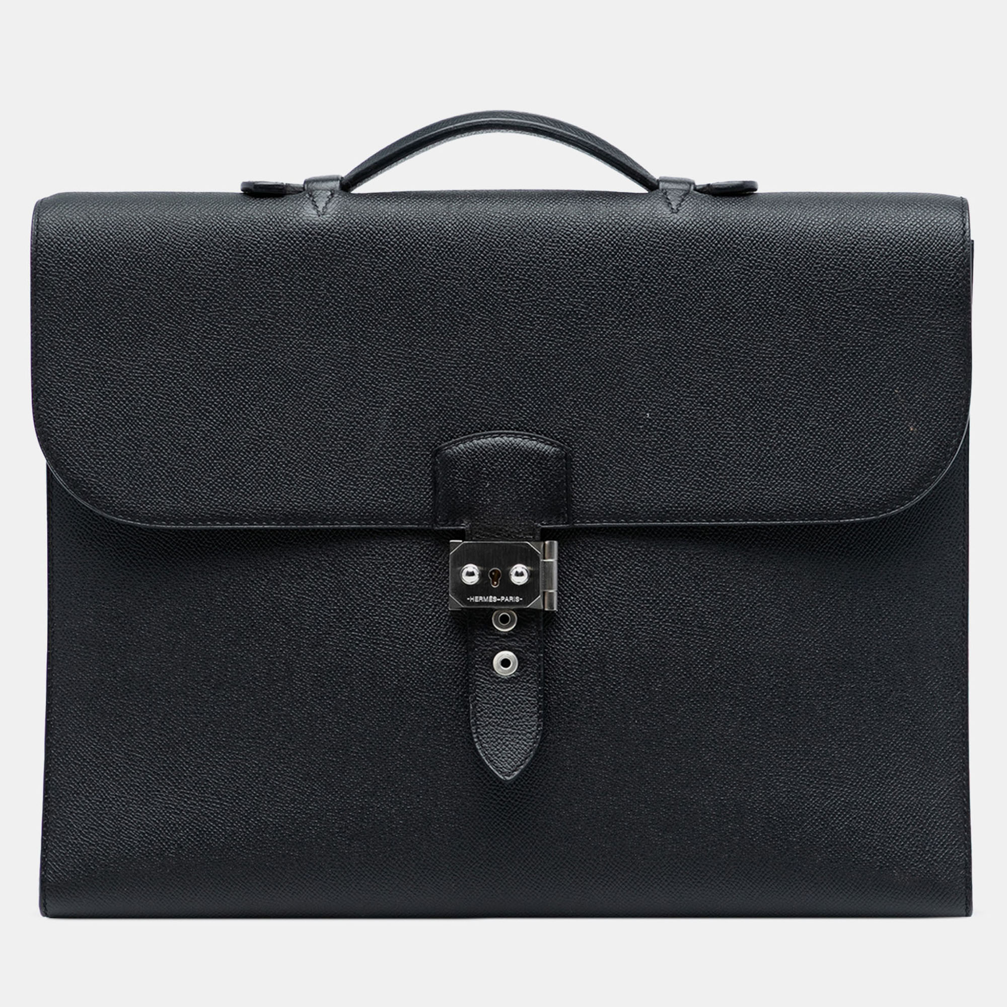 

Hermes Black Epsom Sac A Depeches 38