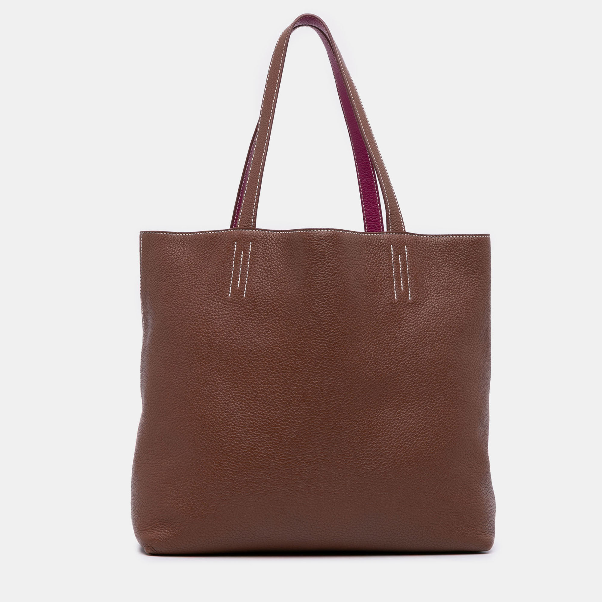 

Hermes Marron and Tosca Clemence Double Sens 36, Brown