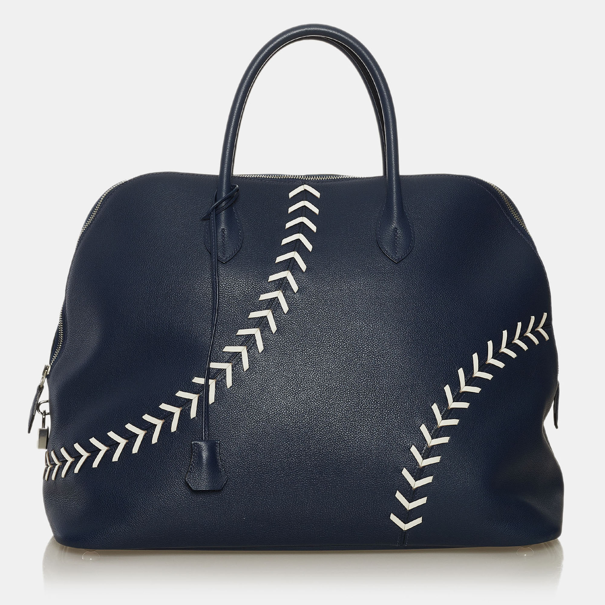 

Hermes Blue Baseball Bolide Bag