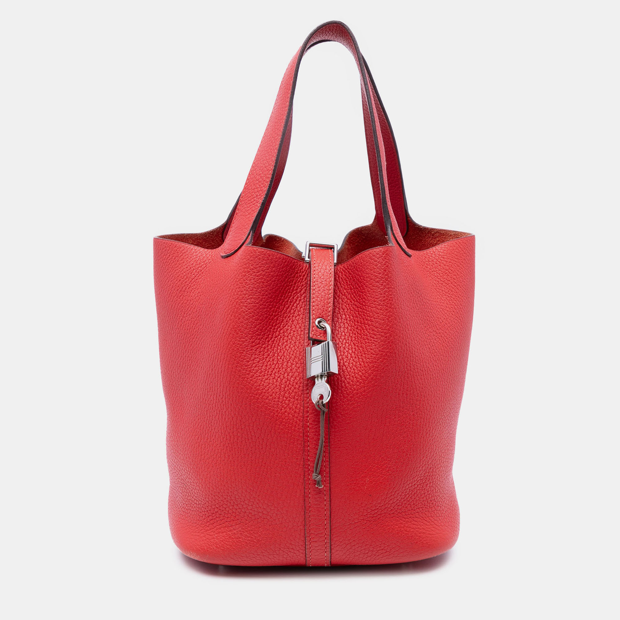 

Hermes Red Clemence Picotin Lock 22