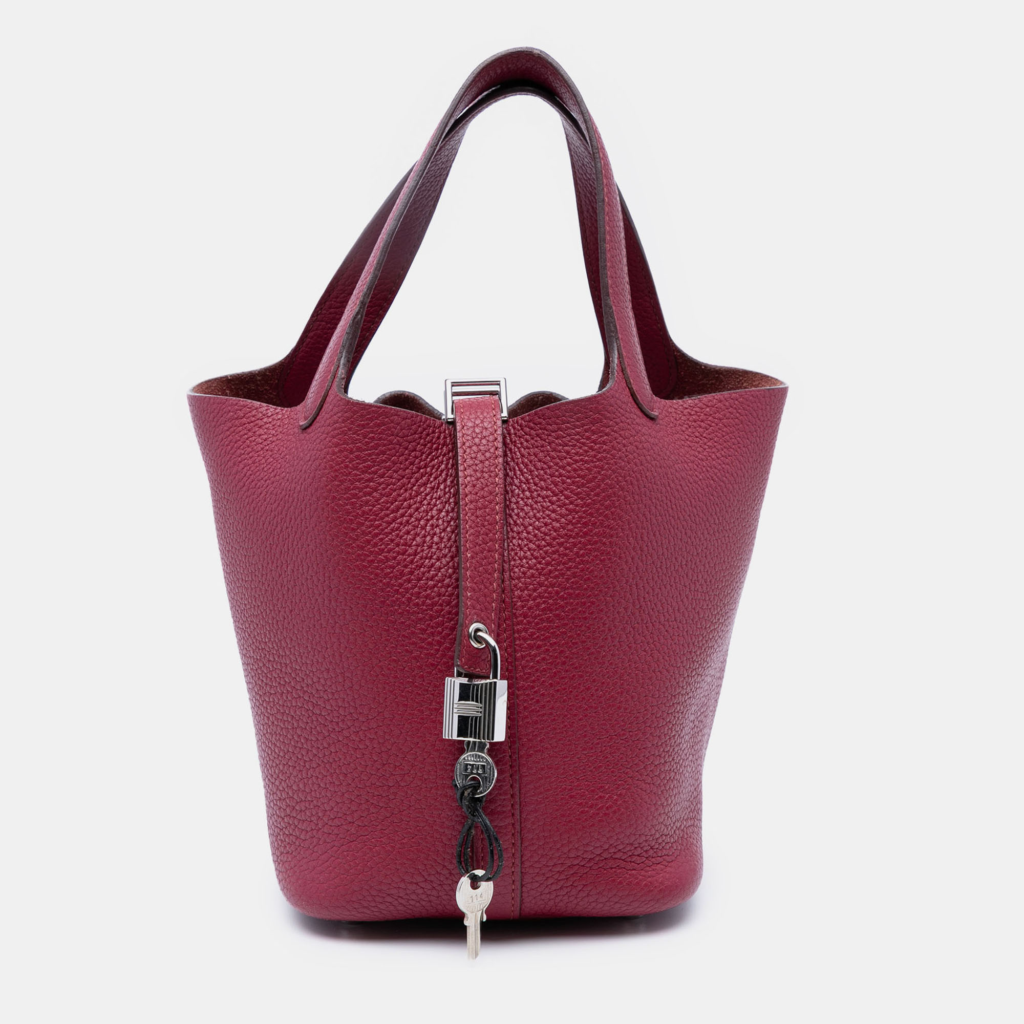 

Hermes Red Clemence Picotin Lock 18