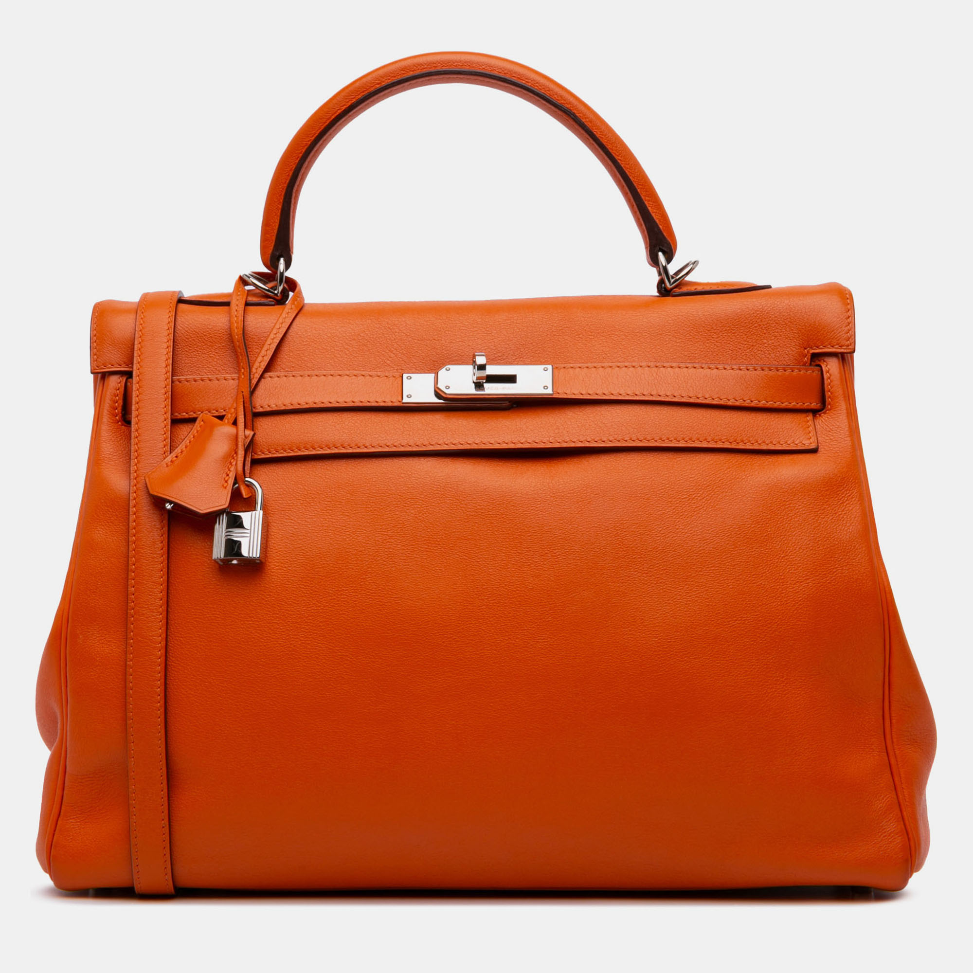 

Hermes Orange Swift Kelly II Retourne 35