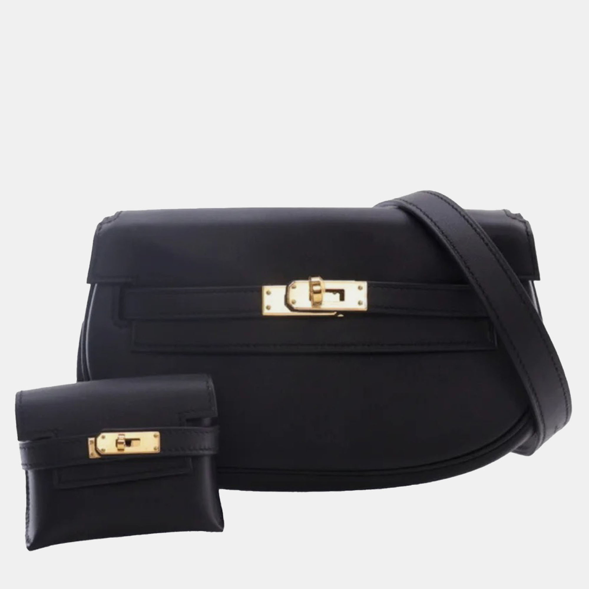 

Hermes Black Swift Kelly Moove