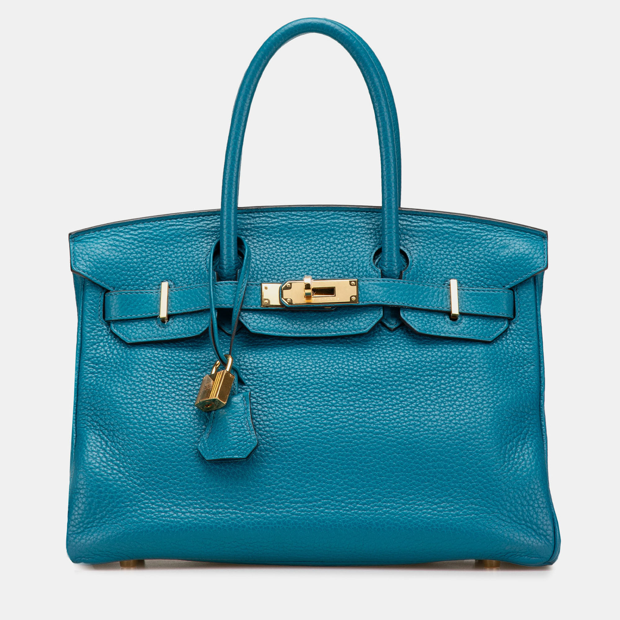

Hermes Blue Clemence Birkin Retourne 30