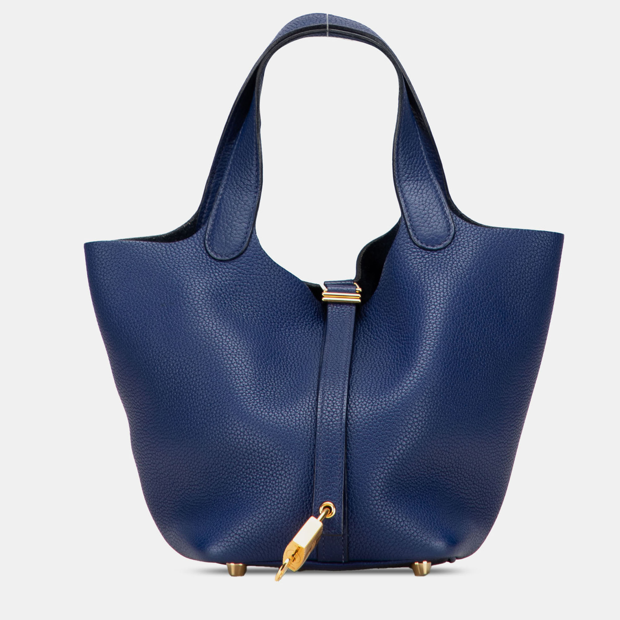 

Hermes Blue Clemence Picotin Lock 18