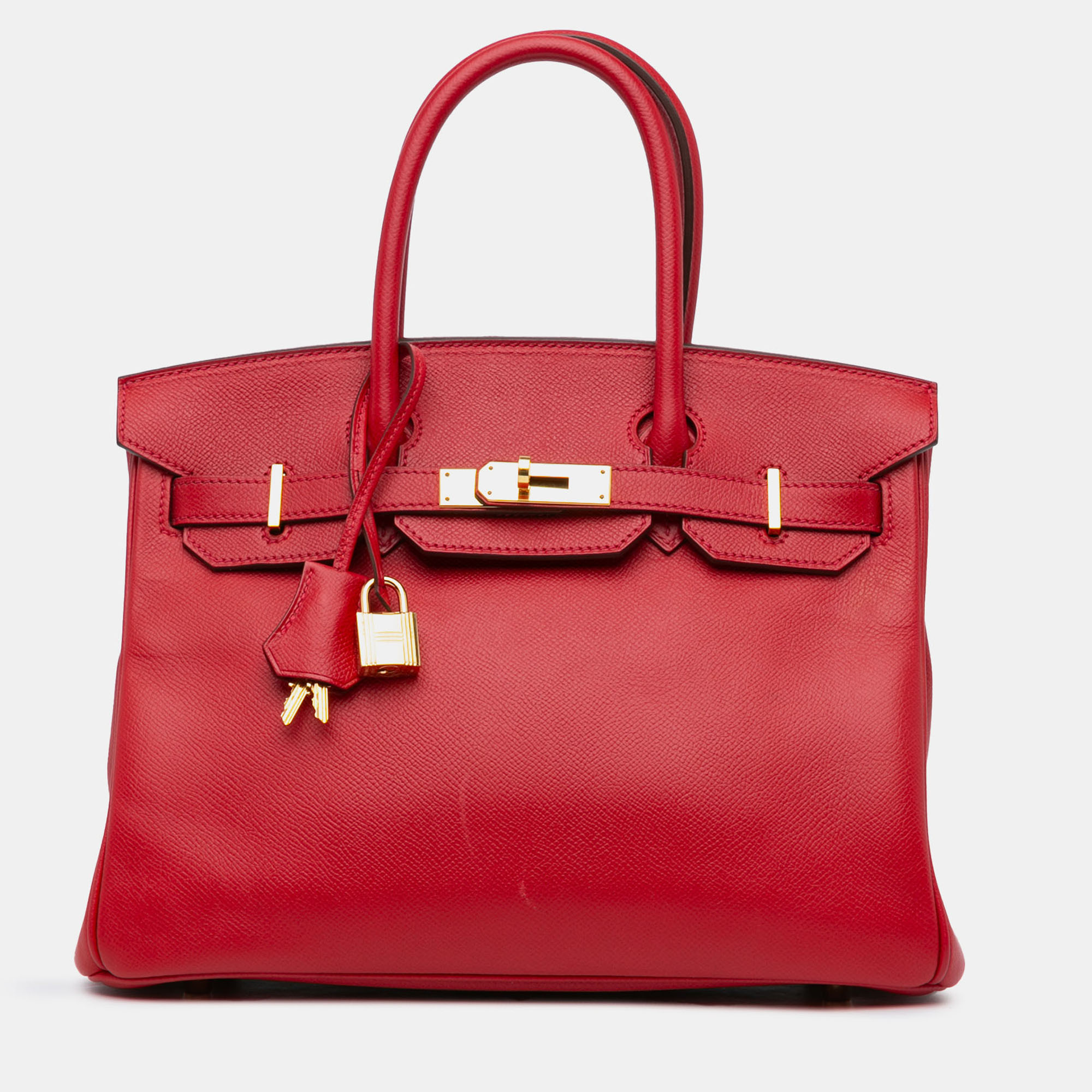 

Hermes Red Epsom Birkin Retourne 30