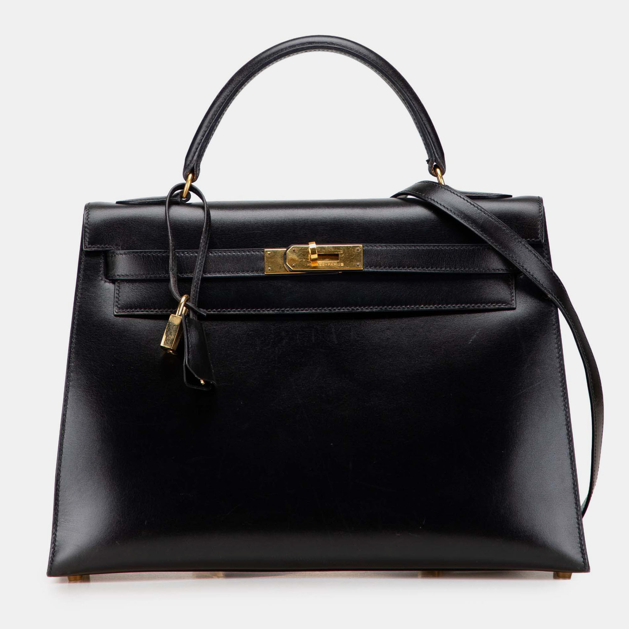 

Hermes Black Box Calf Kelly Sellier 32