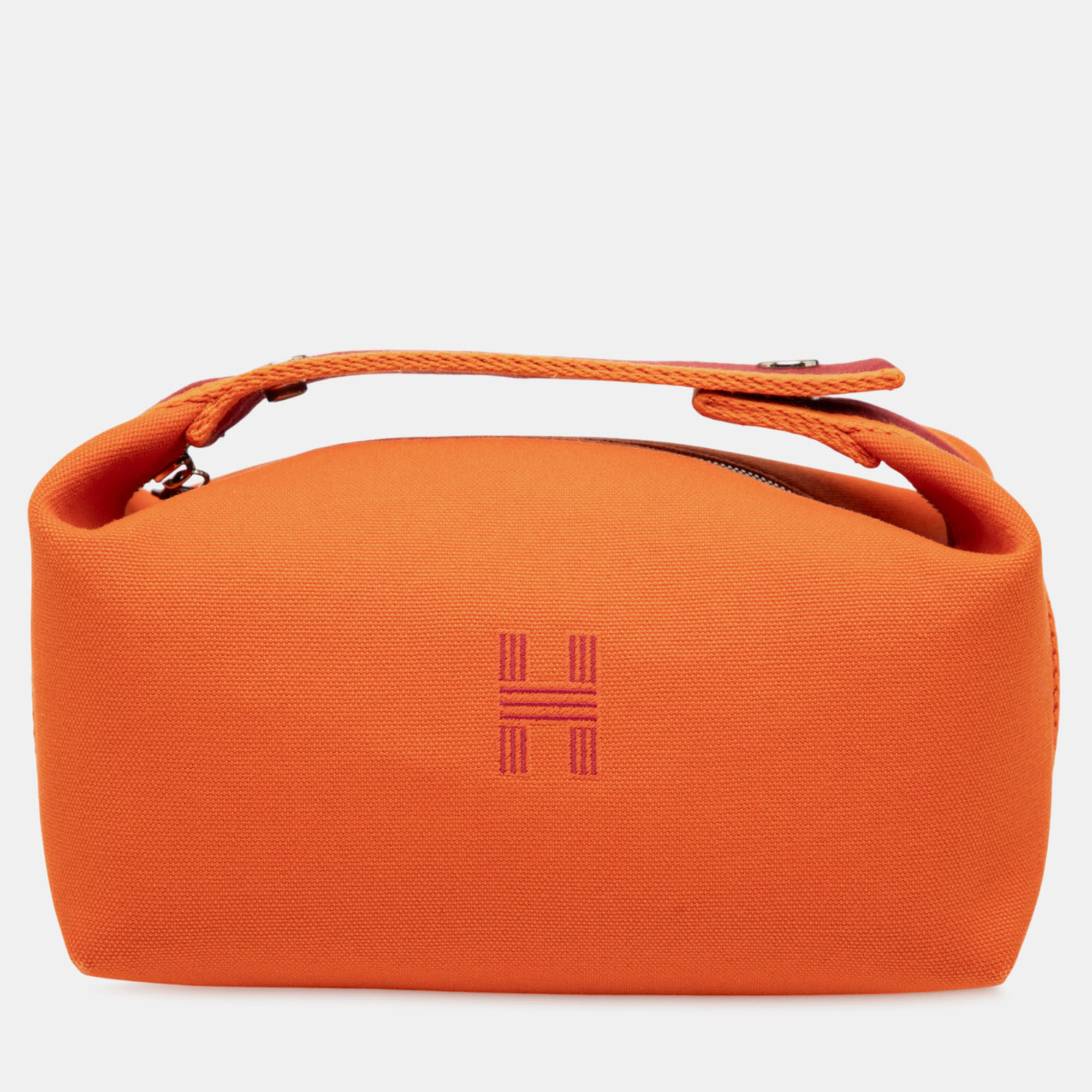 

Hermes Orange Small Toile Bride A Brac Case