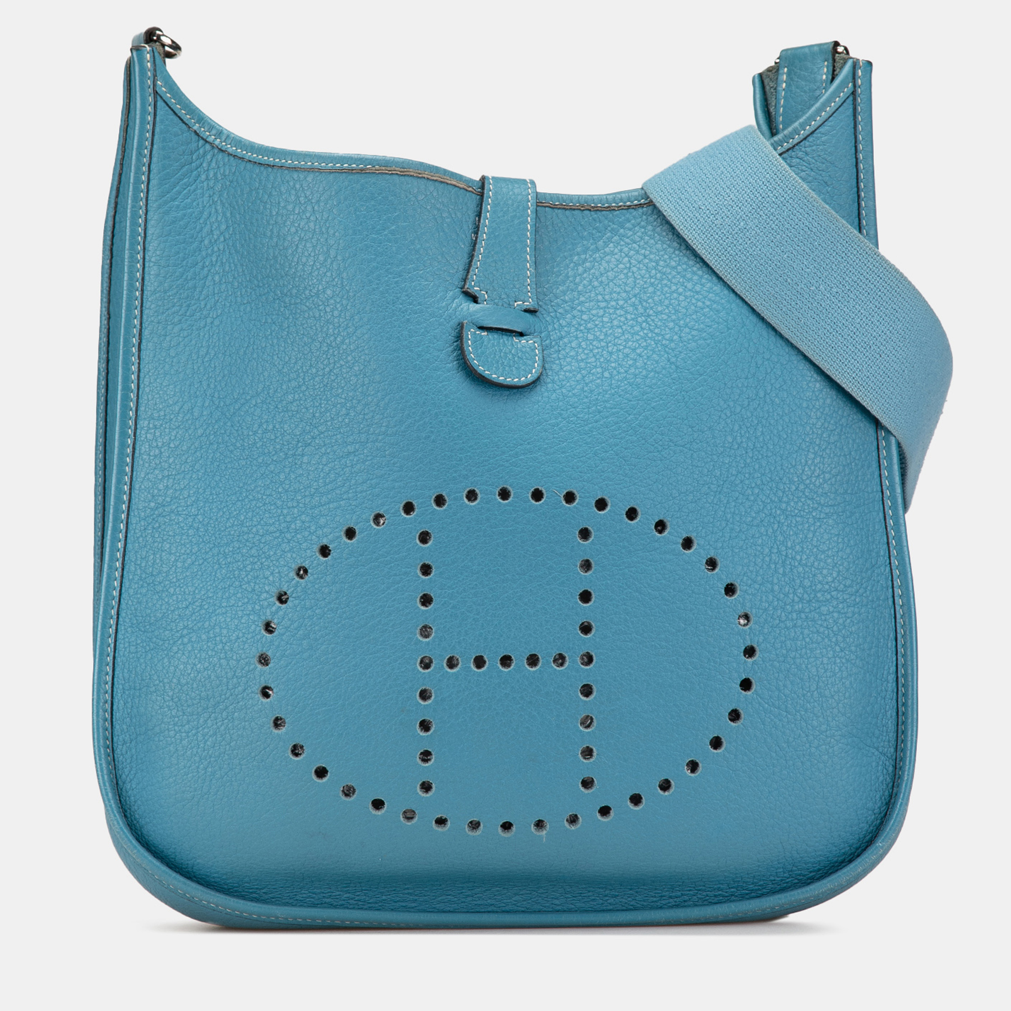 

Hermes Blue Clemence Evelyne II GM