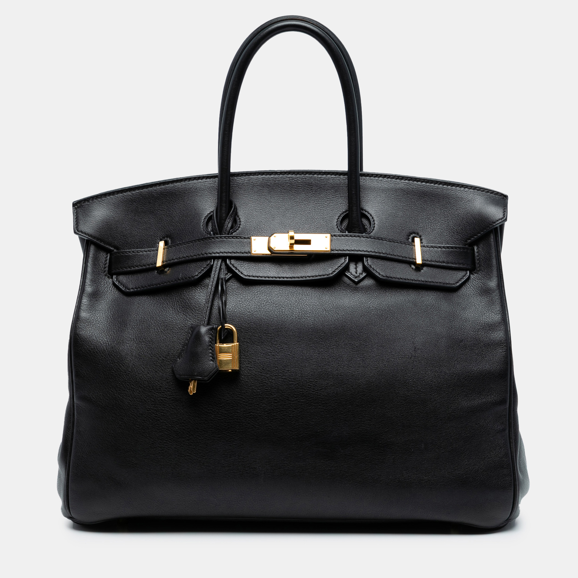 

Hermes Black Swift Birkin Retourne 35