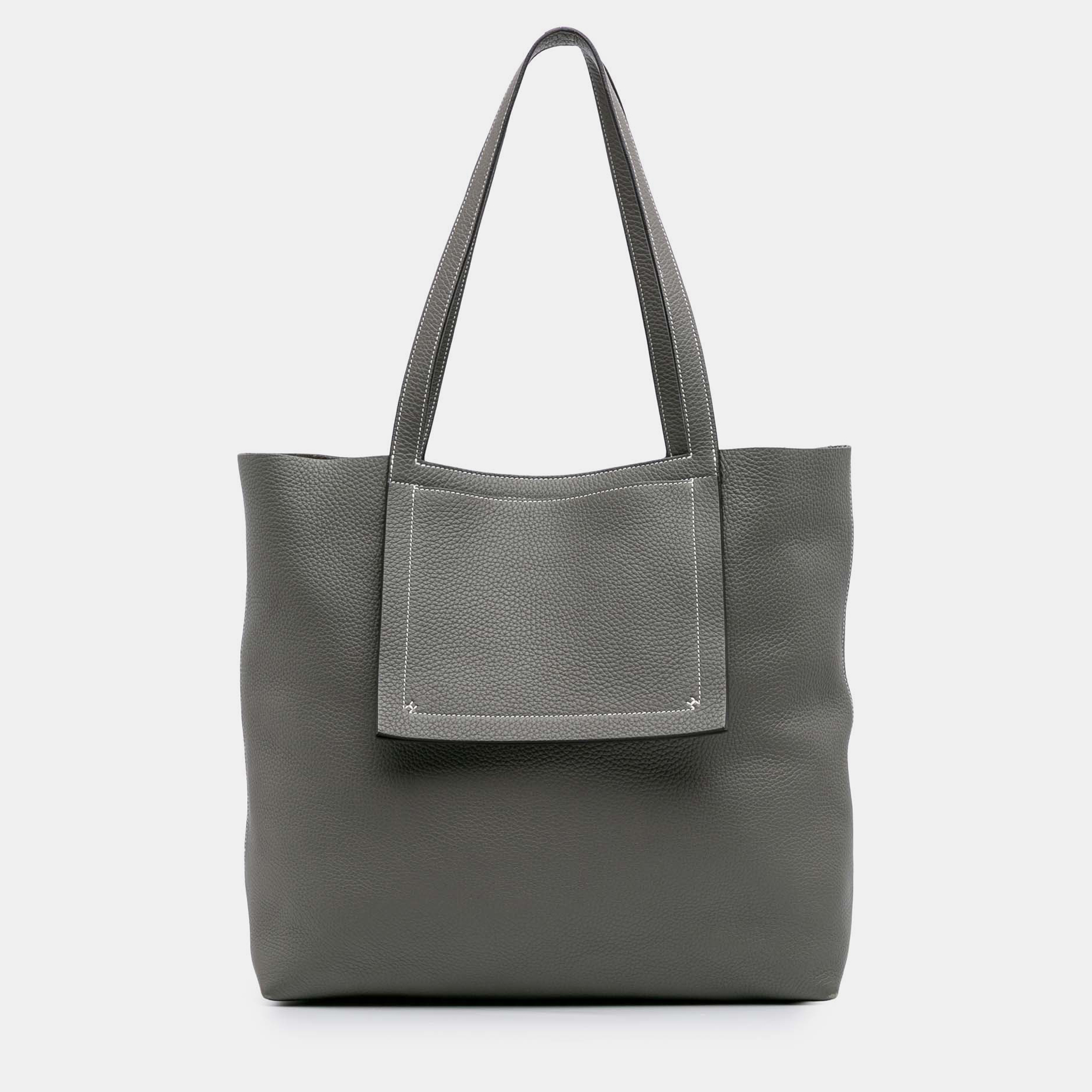 

Hermes Grey Taurillon Clemence Cabasellier 46